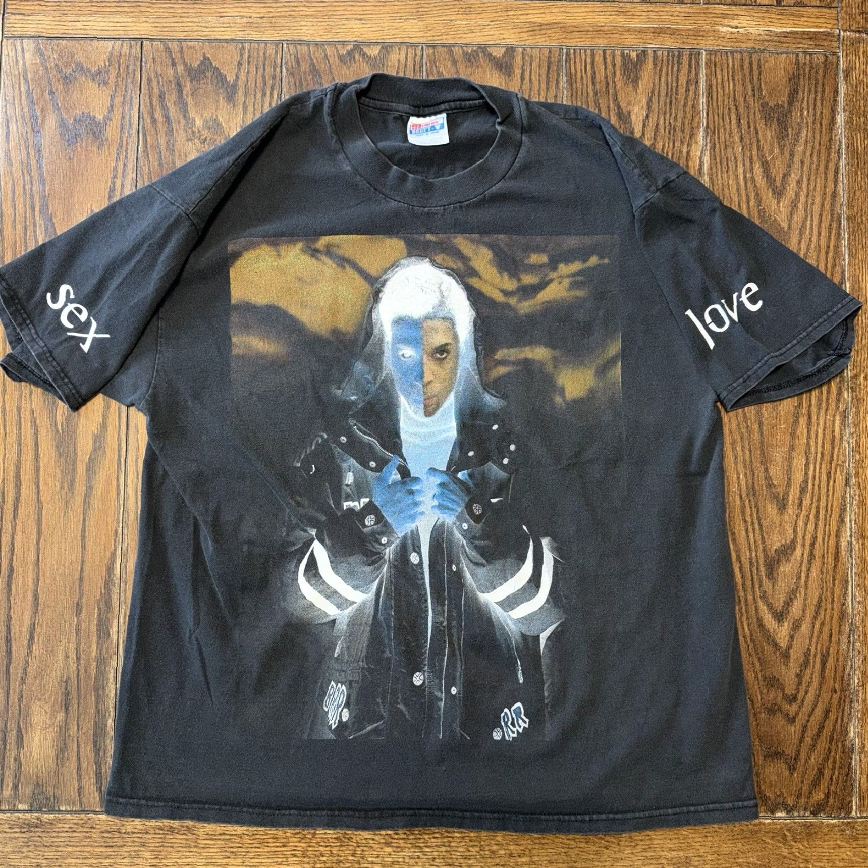 Hanes VINTAGE Prince Liberty Sex Love Emancipation Tour T Shirt XL Double Sided Hanes Unisex Adults Black 1990s 90s Music Band Prince Size US XL / EU 56 / 4 - 2 Thumbnail