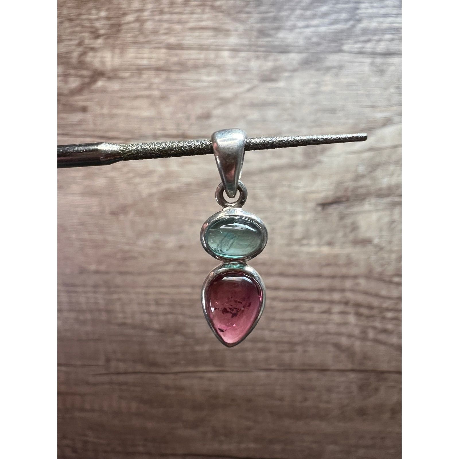 Other NEW indicolite and pink tourmaline 925 pendant 2.08 grams Size ONE SIZE - 6 Thumbnail