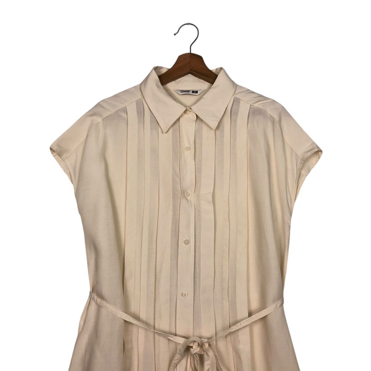 Japanese Brand UNIQLO × CDC Cream Structured Silhouette Shirt Dress – XL Size XL / US 12-14 / IT 48-50 - 4 Thumbnail