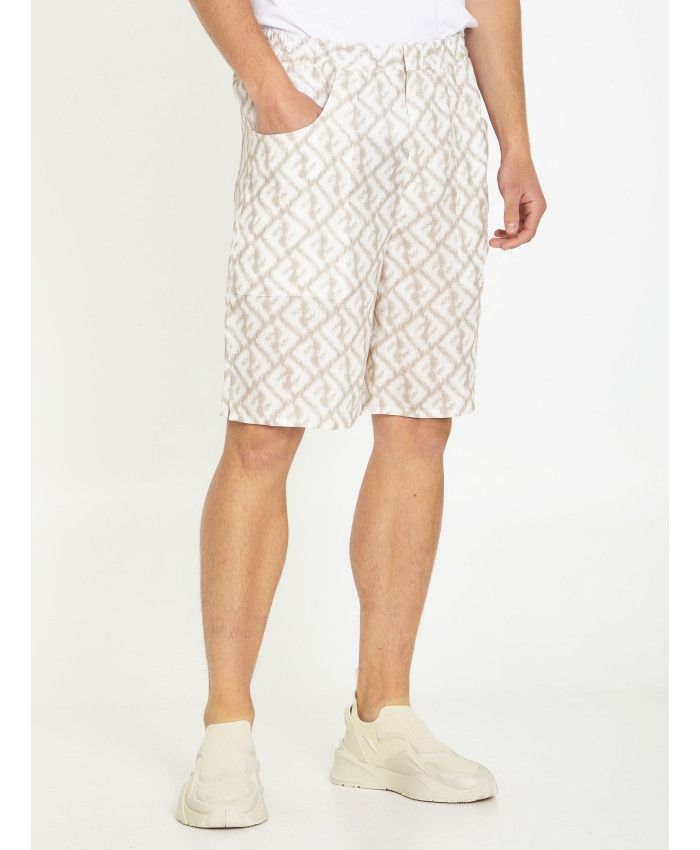 Fendi o1loc1c0824 Bermudas Shorts in White Size US 28 / EU 44 - 2 Thumbnail