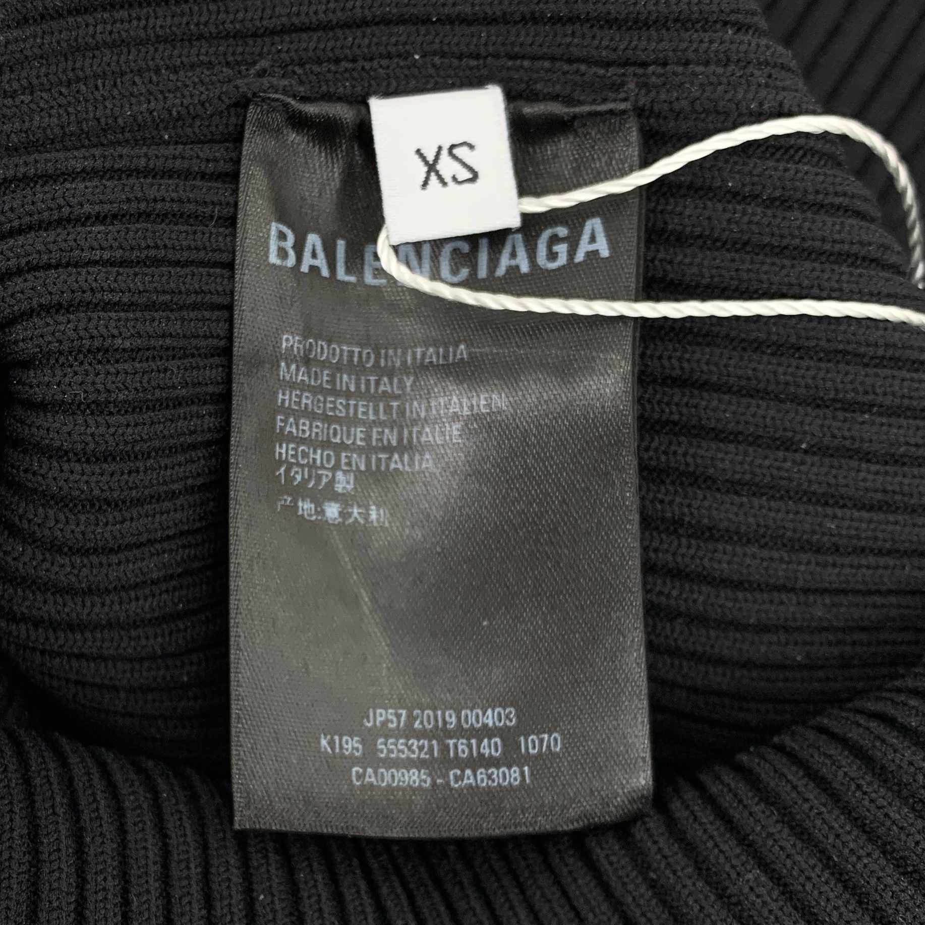 Balenciaga Balenciaga Black Logo Full Print Knit Sweater XS Size 100% P Size XS / US 0-2 / IT 36-38 - 4 Thumbnail