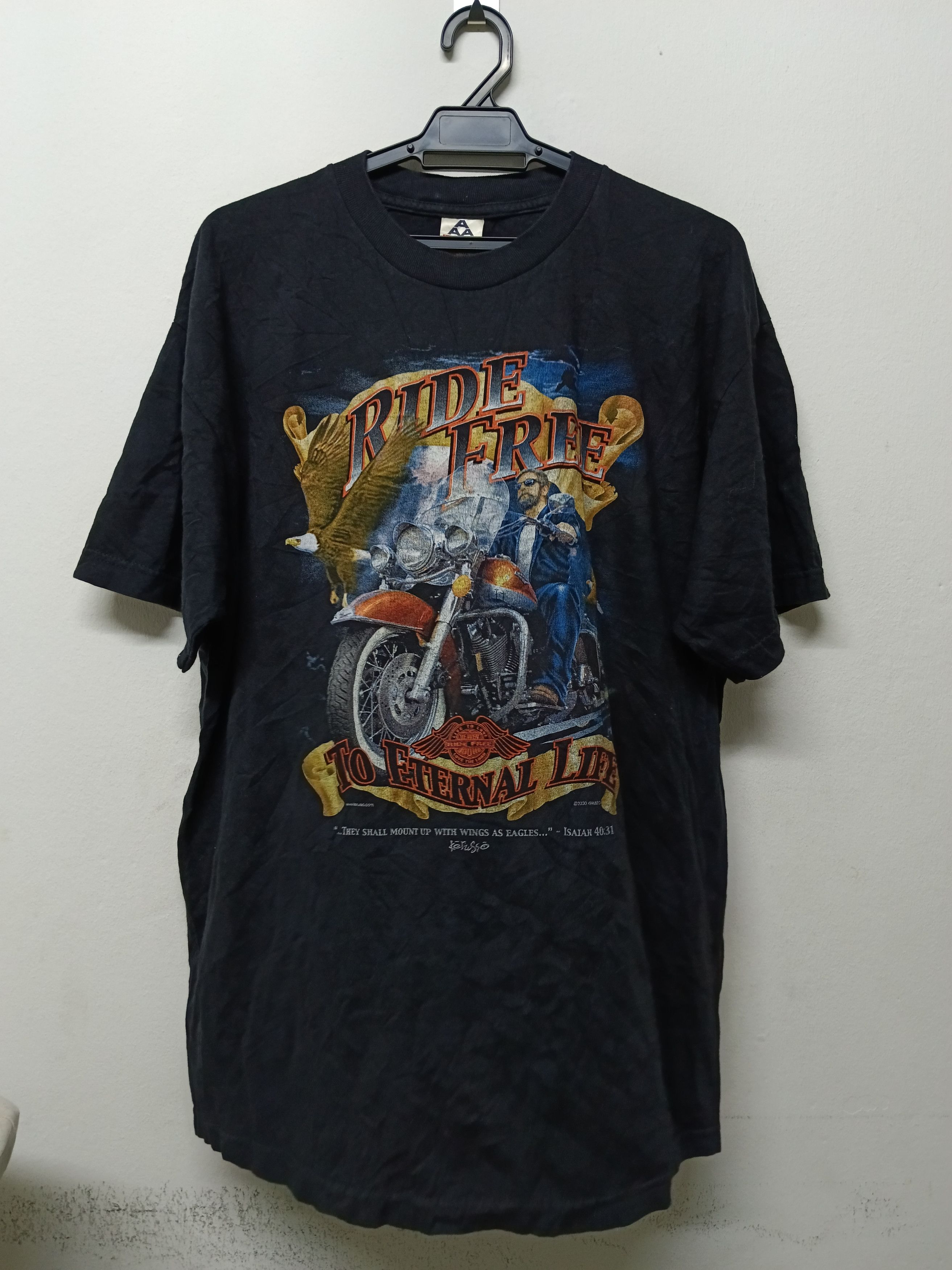 Vintage Vintage Ride Free Kerusso Tee Size US XL / EU 56 / 4 - 1 Thumbnail