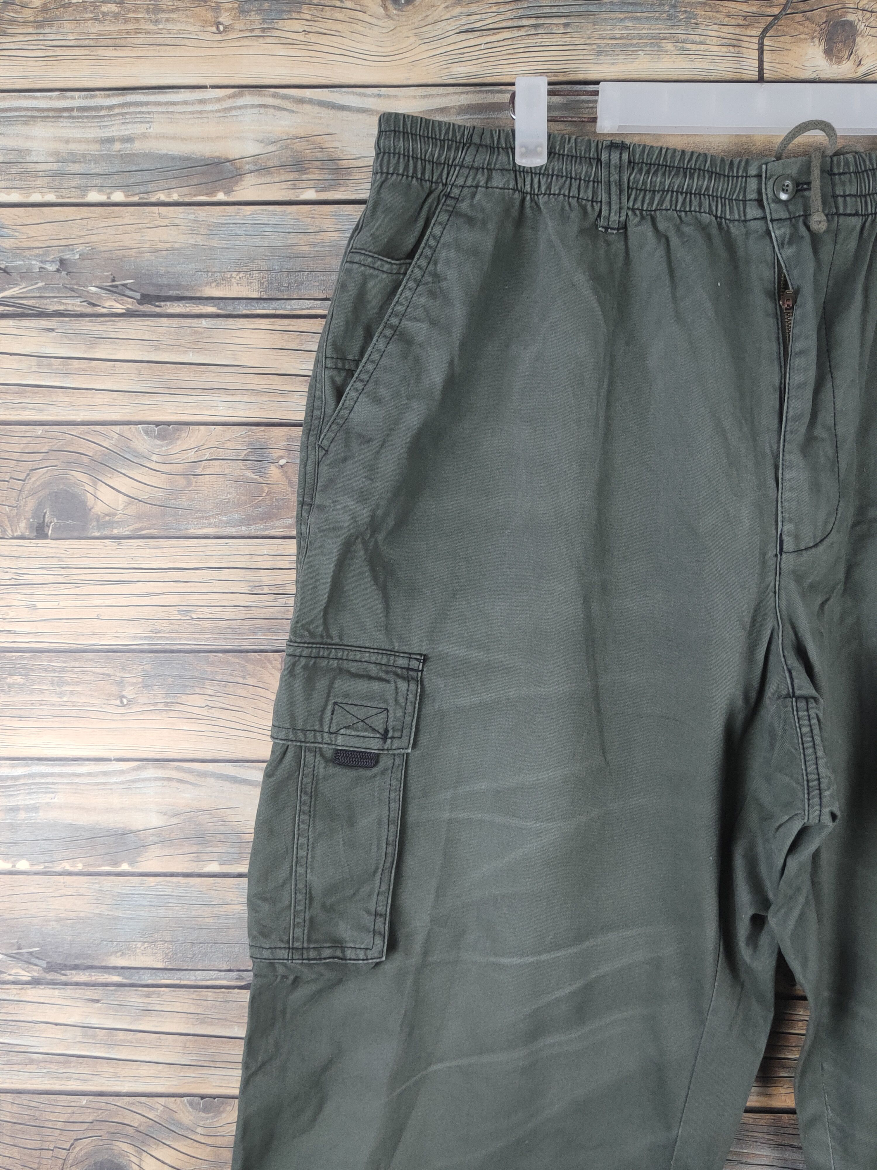 Japanese Brand DL Japanese Brand Dark Green Multipocket Cargo Pants #1653 Size US 36 / EU 52 - 3 Thumbnail
