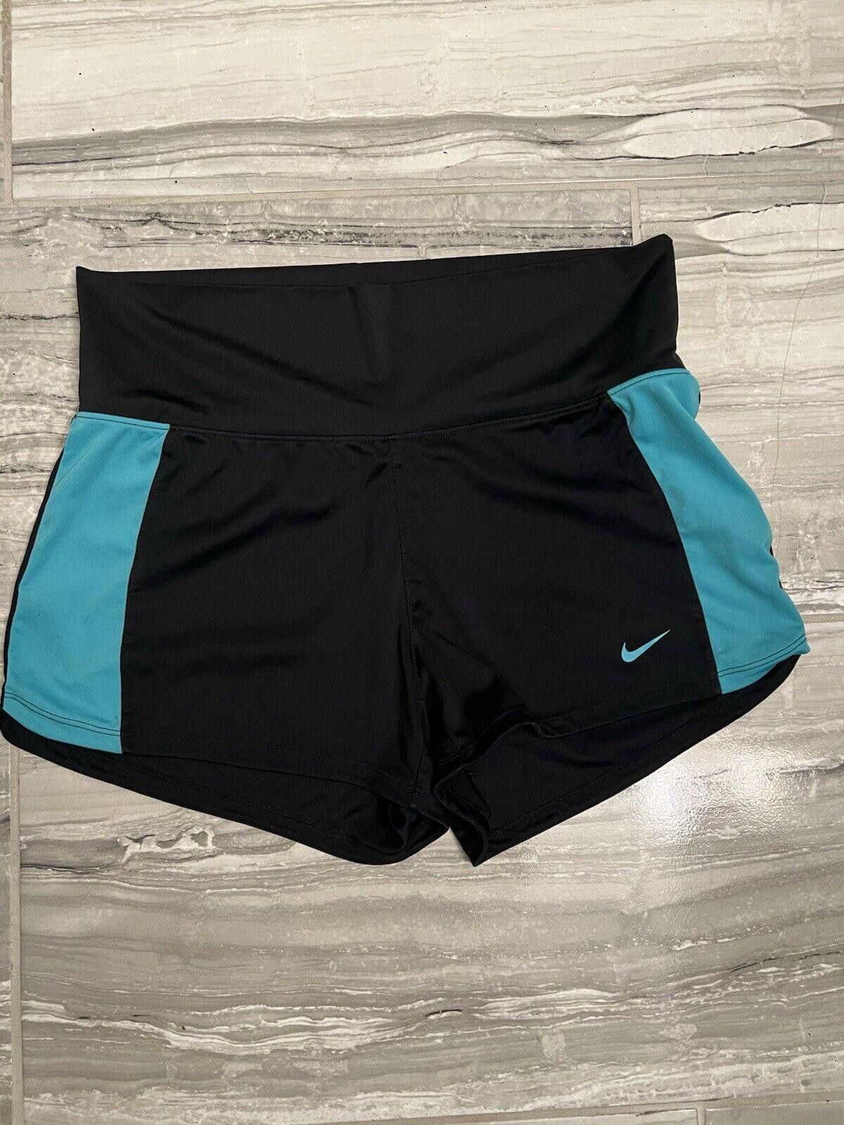 Nike Nike Navy Blue Dri-Fit Workout Fold over Shorts Size Medium Size 32" / US 10 / IT 46 - 1 Thumbnail