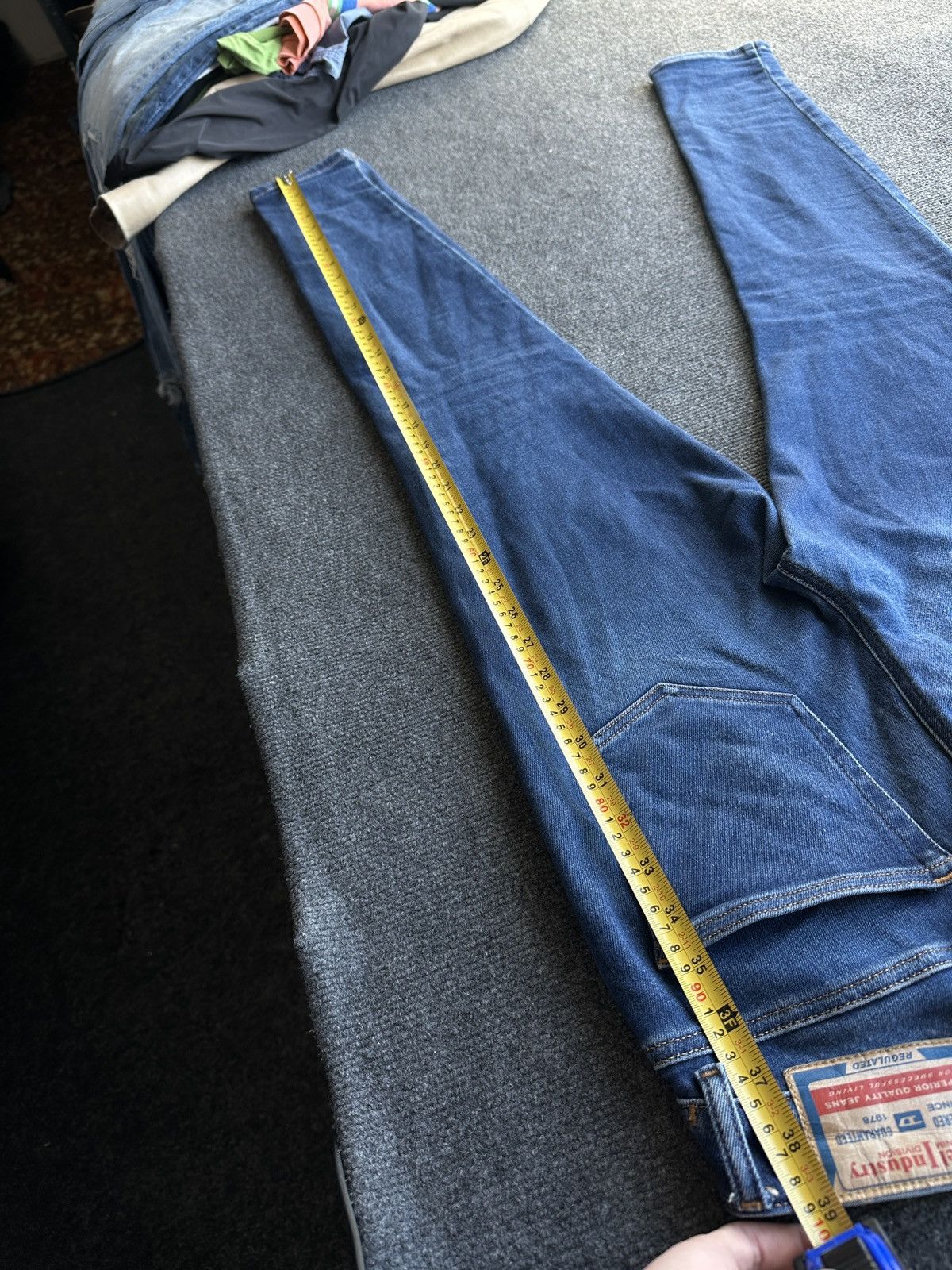 Diesel 🚨 DIESEL AVANT GARDE GOTHIC WOMEN JEANS LOGO IFSIXWASNINE Size 29" - 15 Thumbnail