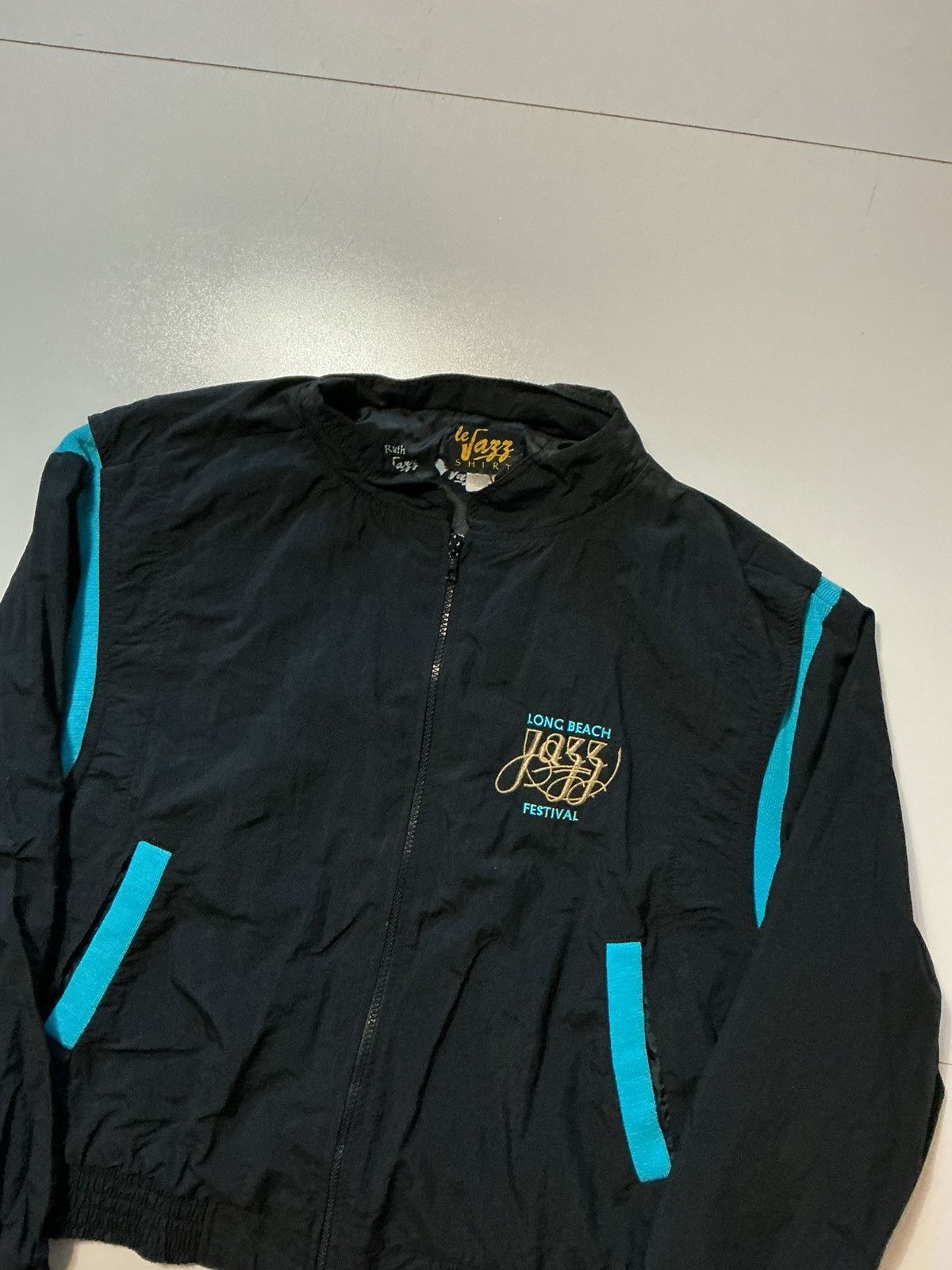 Vintage Vintage Long Beach Jazz Festival Windbreaker Zip Jacket Size US L / EU 52-54 / 3 - 6 Thumbnail