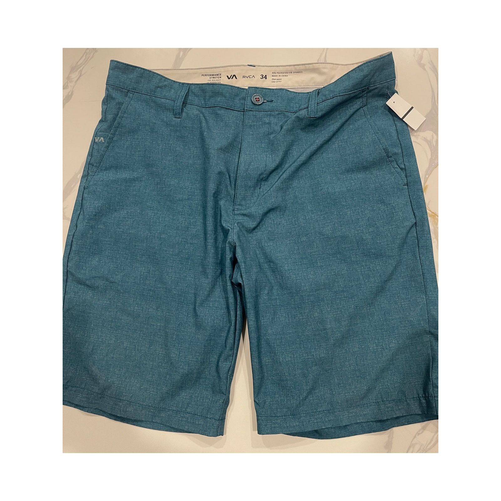 RVCA RVCA Men's Blue Stretch Swim Trunks – Size 34 Size US 34 / EU 50 - 1 Thumbnail
