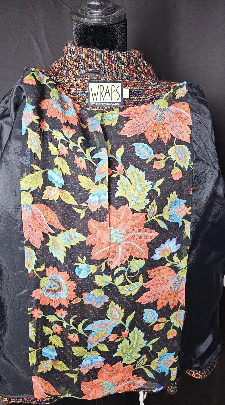 Other Wraps by Danvasbacks Jacket Multicolor Womens Size L Size L / US 10 / IT 46 - 2 Thumbnail