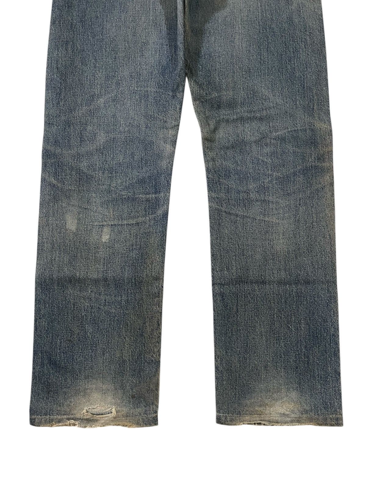 Vintage SELVEDGE💥 Vintage 00s Edwin 505 Blue Dirt Washed Denim Jeans Size US 31 - 15 Thumbnail