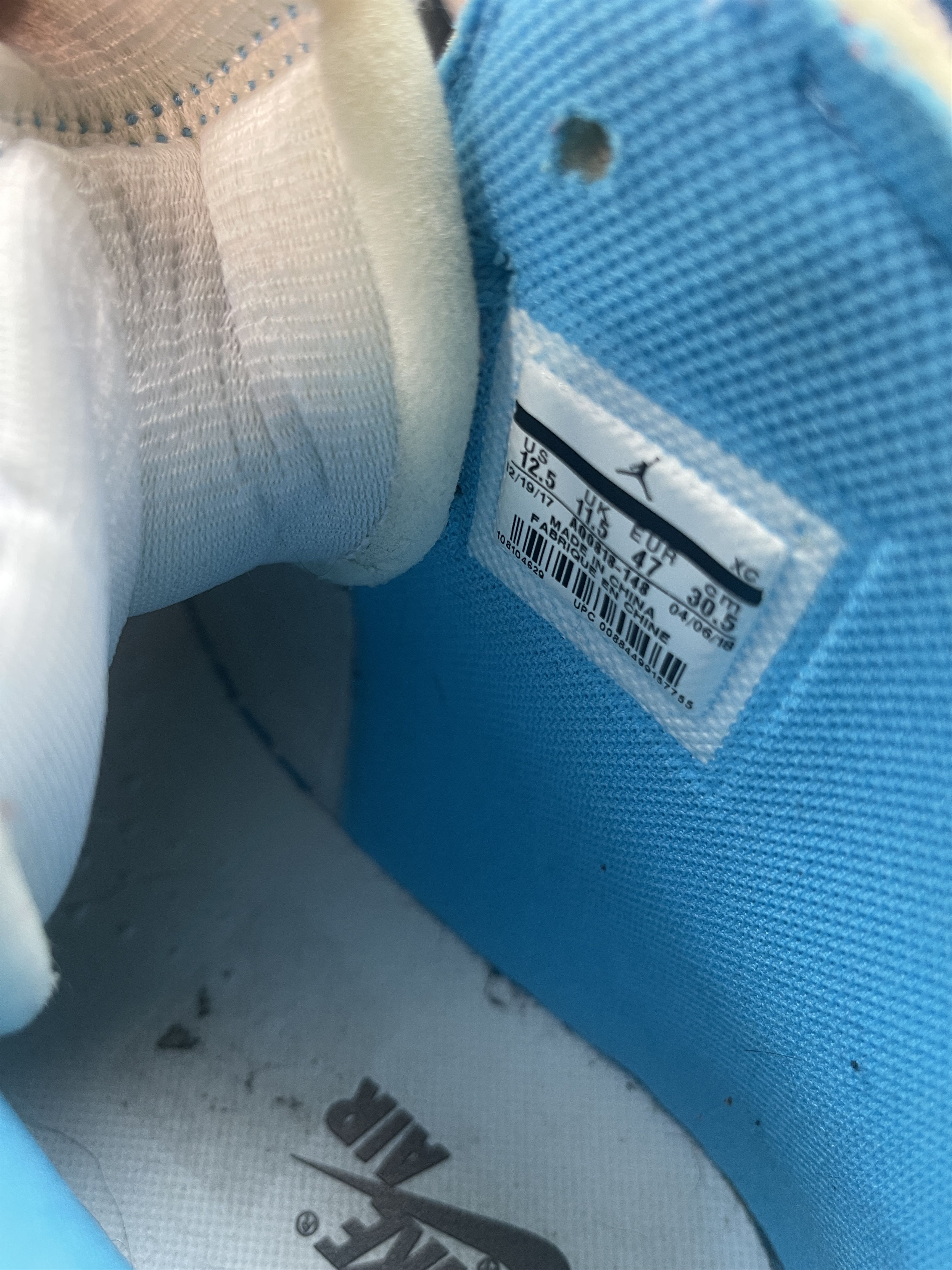 Jordan Brand × Off-White Jordan 1 Off White NRG UNC Size 12.5 Size US 12.5 / EU 45-46 - 9 Thumbnail