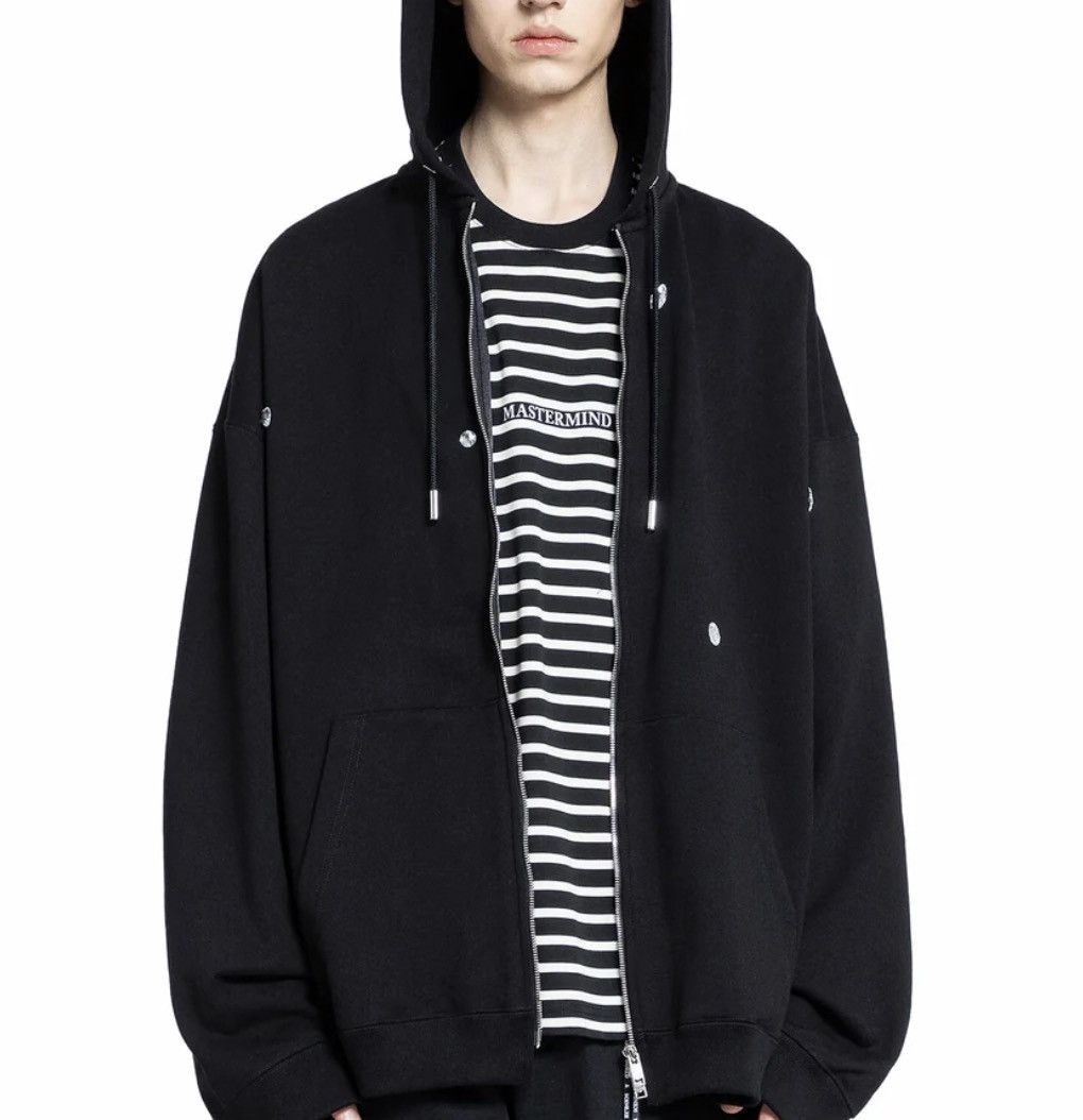 Mastermind Japan Mastermind Japan Black Jeweled Skull Logo Zip Hoodie XL Size US XL / EU 56 / 4 - 3 Thumbnail