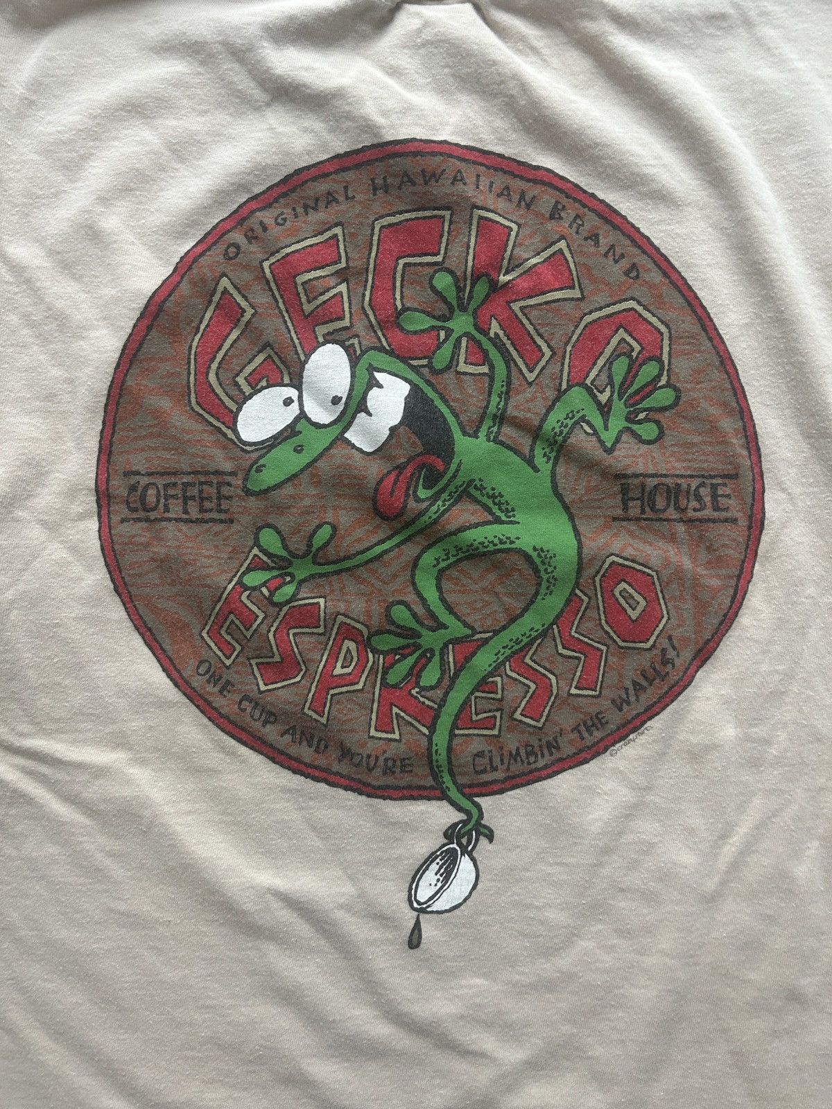 Vintage Vintage 90s Gecko Espresso Coffee Tee Size US M / EU 48-50 / 2 - 2 Thumbnail