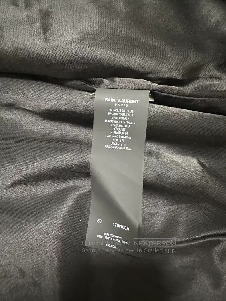 Saint Laurent Paris Saint Laurent Paris Wool patchwork black warrior baseball Size US M / EU 48-50 / 2 - 4 Thumbnail