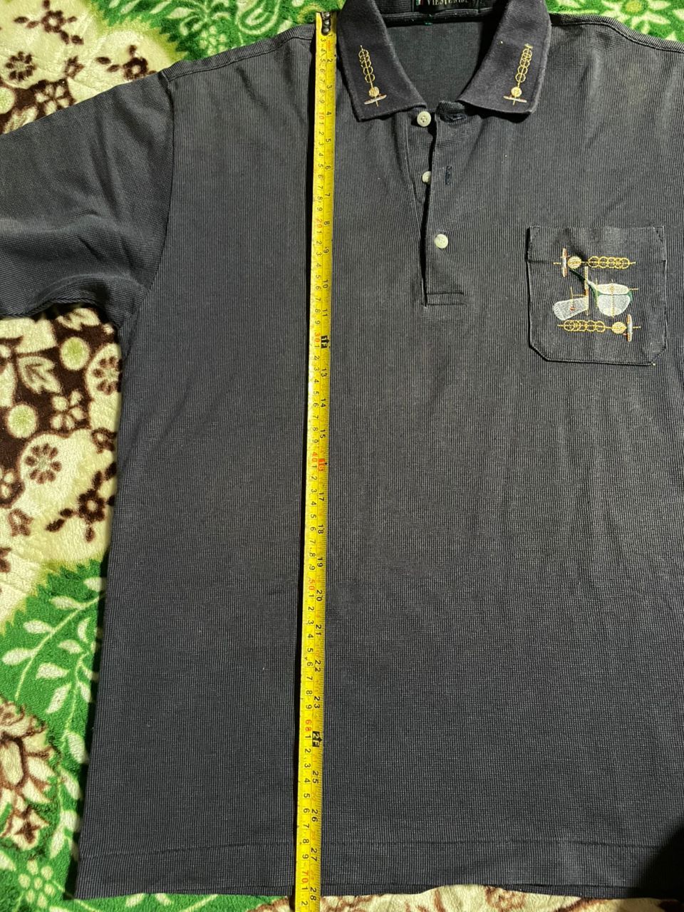 Vintage K5-06 japan made Viesteni Coogi Stlye polo golf shirt Size US L / EU 52-54 / 3 - 11 Thumbnail