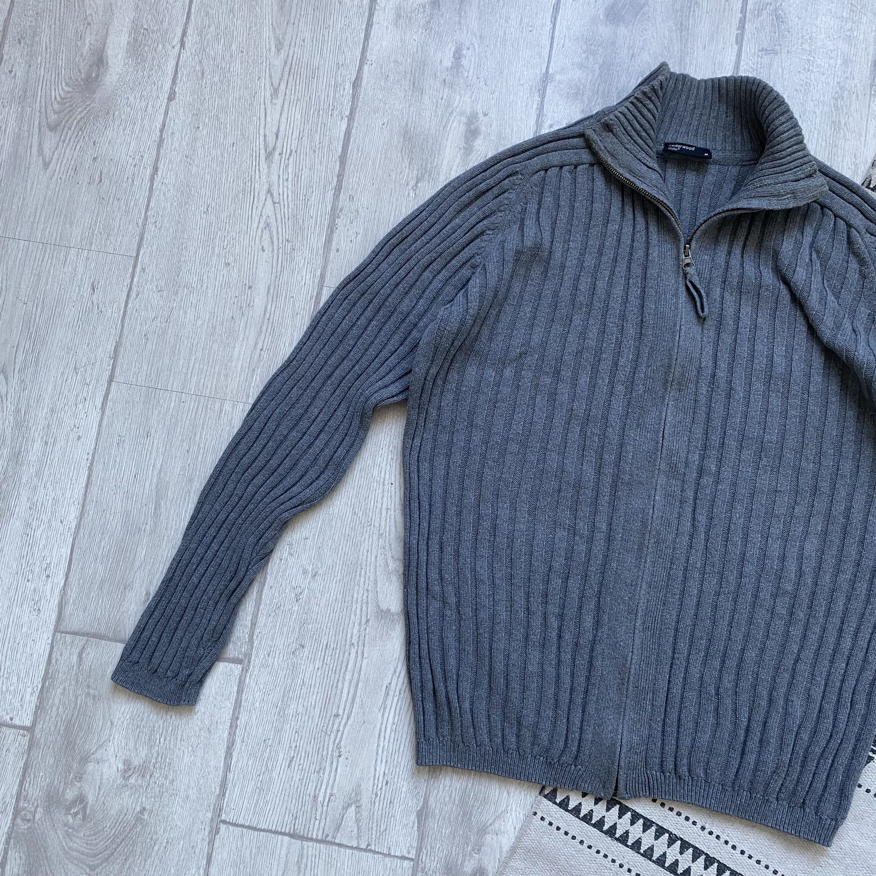 Diesel Vintage 00s Diesel style Ribbed knit zip sweater Y2K kapital Size US M / EU 48-50 / 2 - 7 Thumbnail
