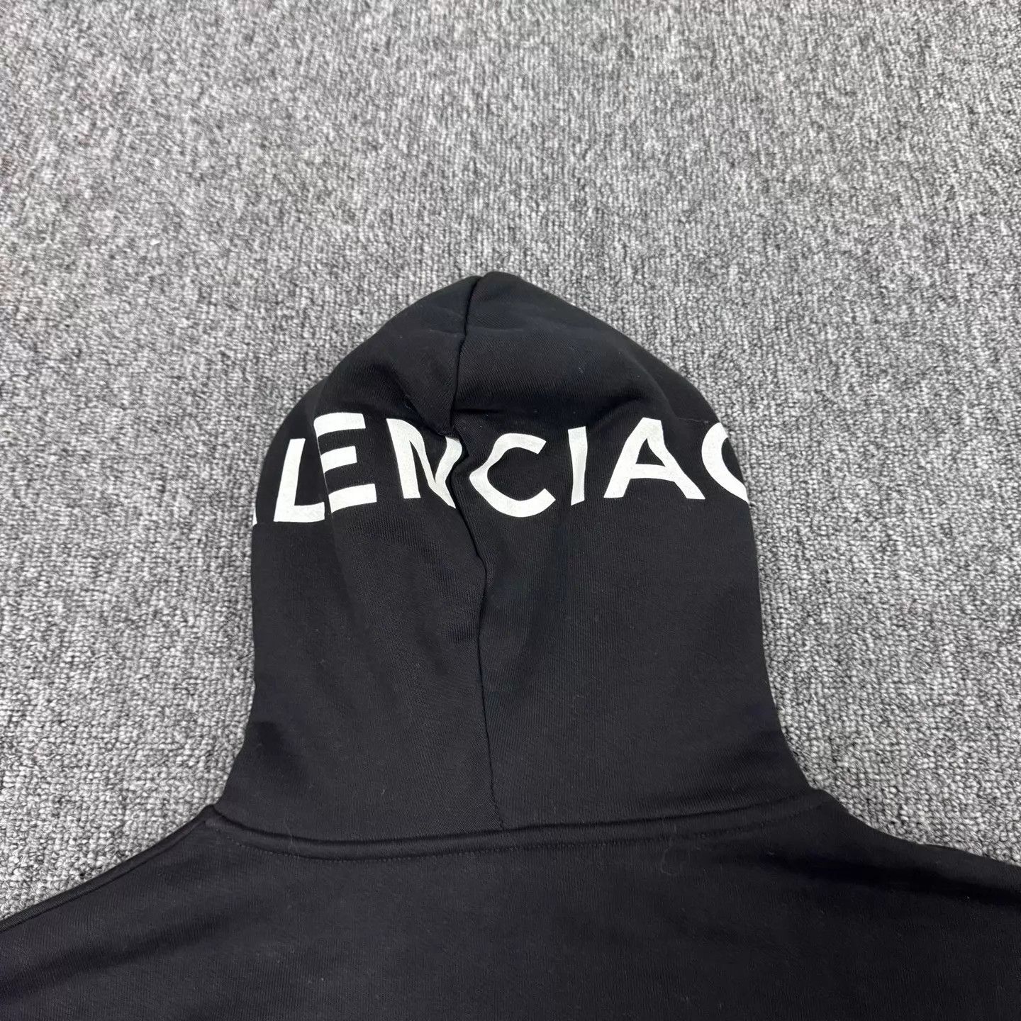 Balenciaga Balenciaga Black Back Logo Print Hoodie M Size US M / EU 48-50 / 2 - 6 Thumbnail