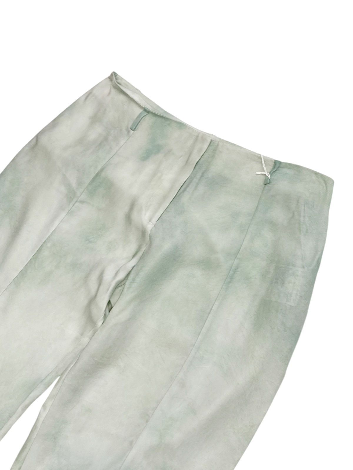Acne Studios Green Dye Silky Cupro Flare Trouser Size 27" / US 4 / IT 40 - 4 Thumbnail