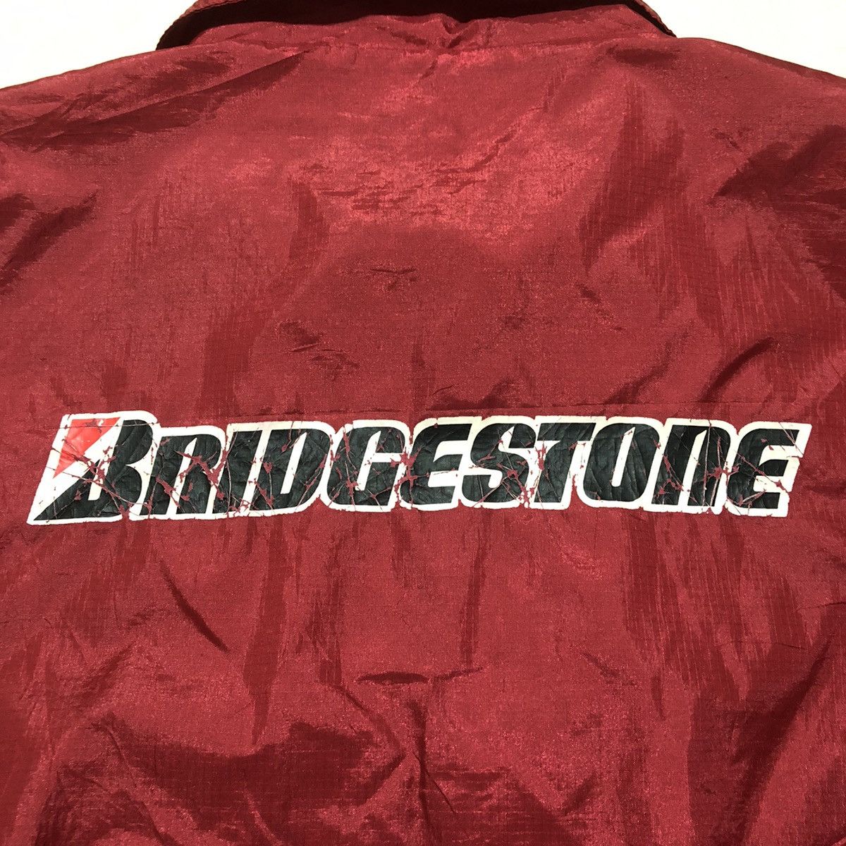 Japanese Brand × Vintage DISTRESSED Vintage Bridgestone Light Bomber Jacket Size US L / EU 52-54 / 3 - 11 Thumbnail