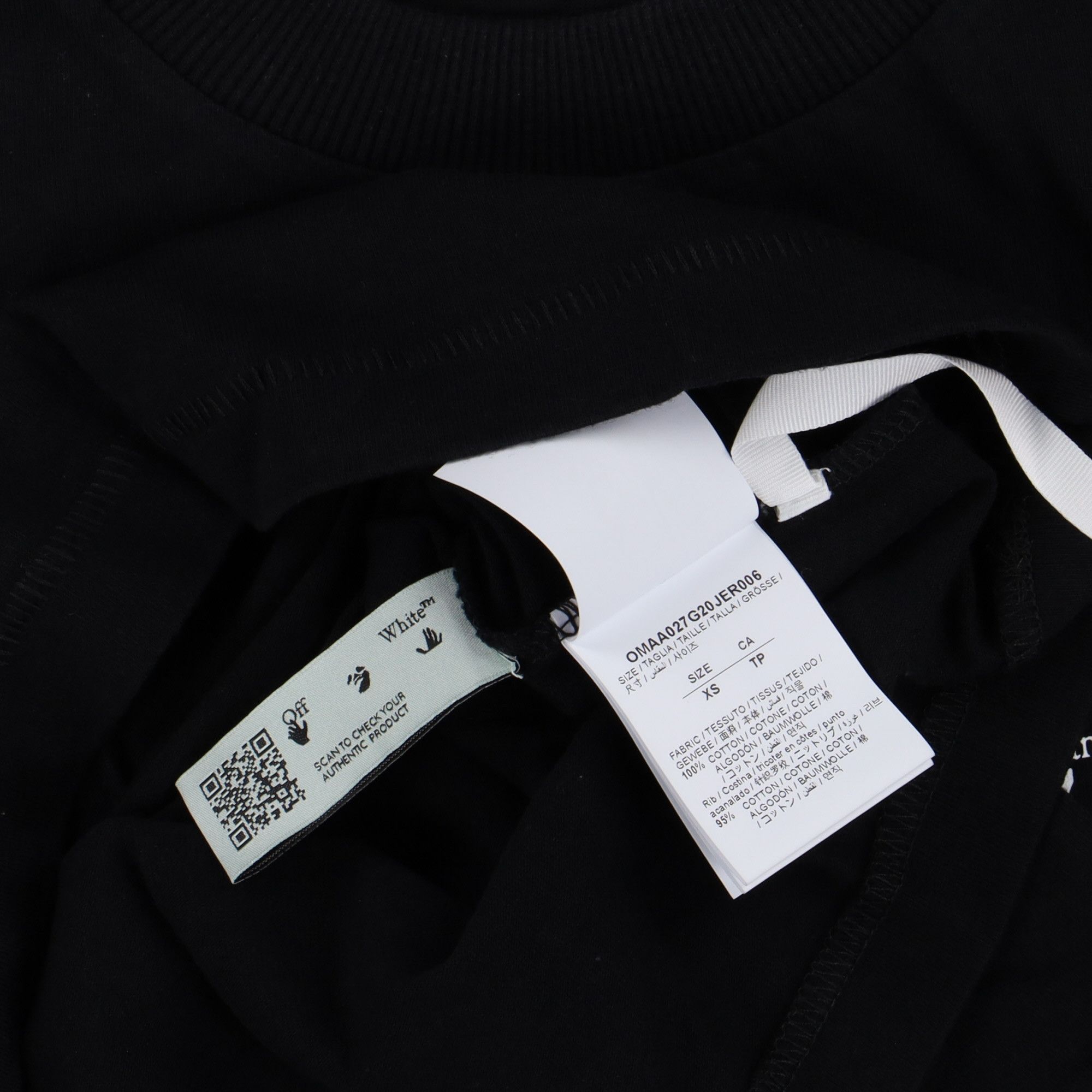 Off-White Black Milan Exclusive Arrows T-Shirt Size XS / US 0-2 / IT 36-38 - 2 Thumbnail