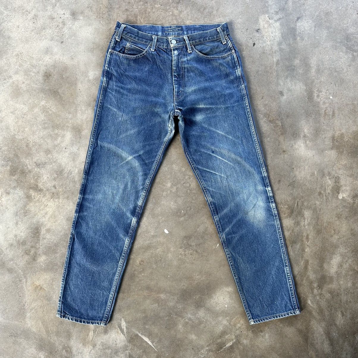 Japanese Brand Vintage Living Concept Talon 42 Faded Distressed Denim Jean Size US 30 / EU 46 - 1 Thumbnail
