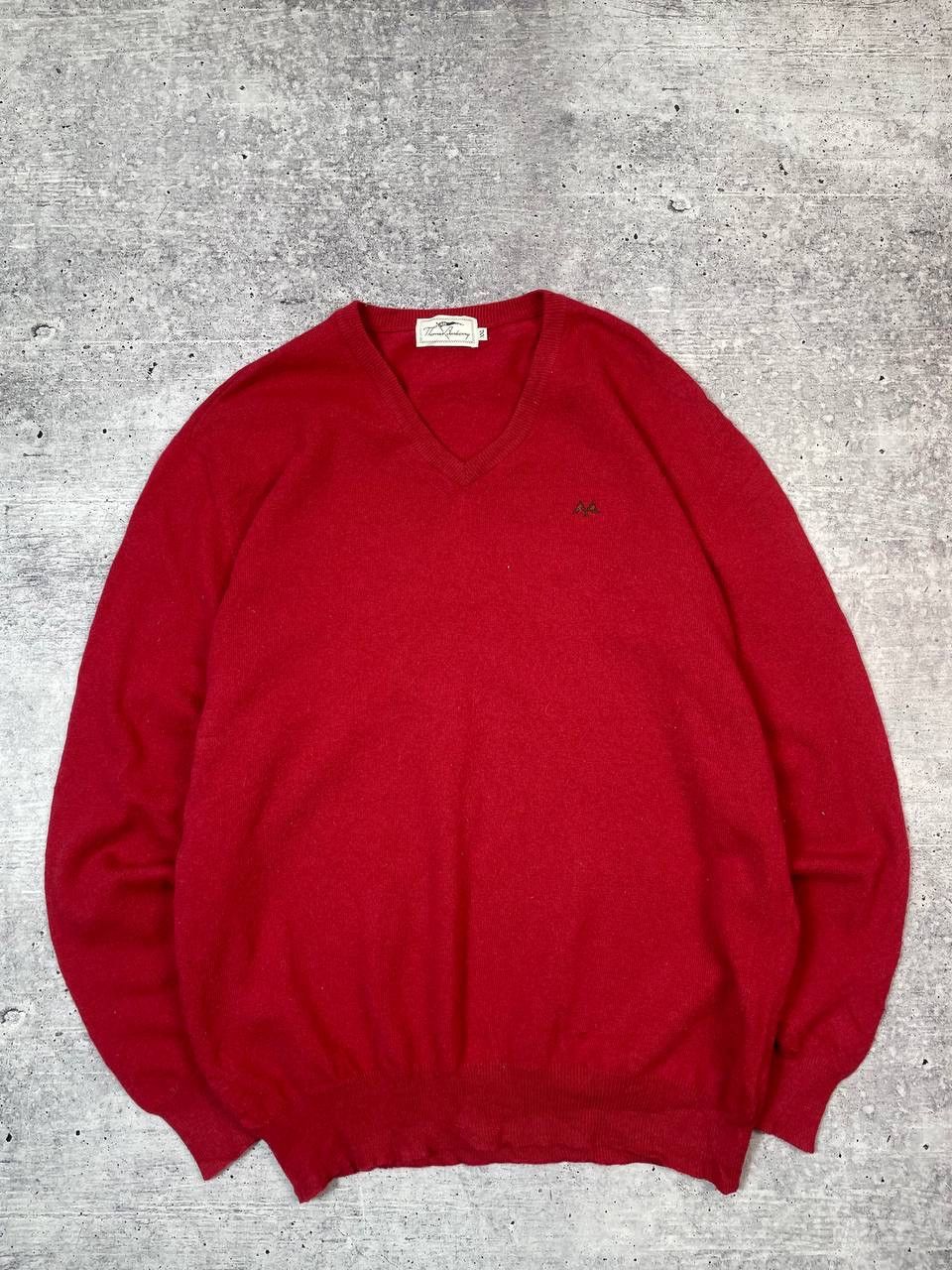 Burberry Vintage Thomas Burberry V Neck Wool Sweater Y2K Size US XXL / EU 58 / 5 - 1 Thumbnail
