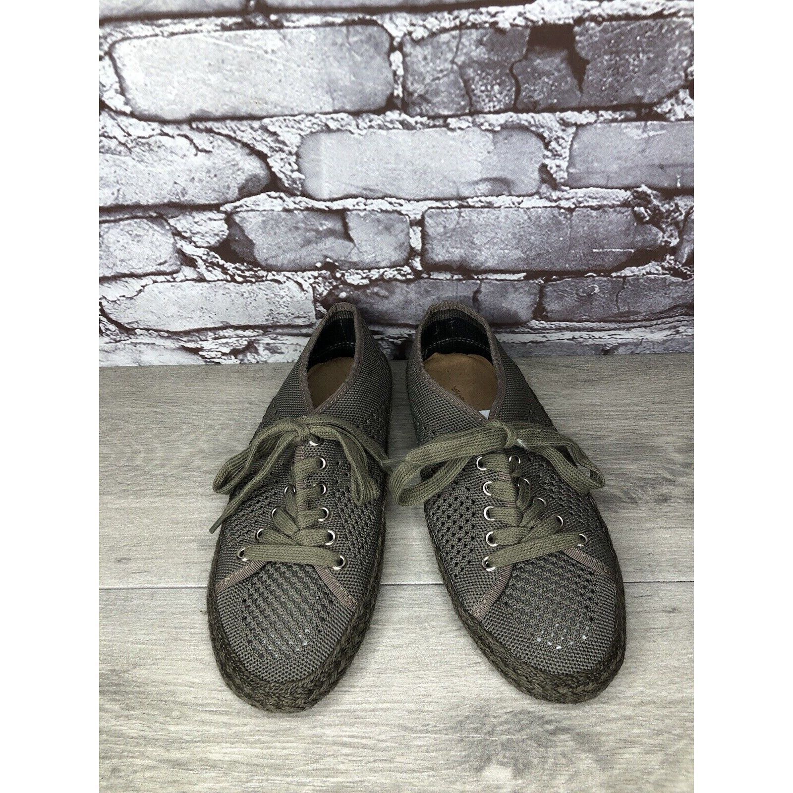 Other Emu Australia Olive Green Knit Espadrilles Casual Lace Up Sh Size US 8 / IT 38 - 13 Thumbnail