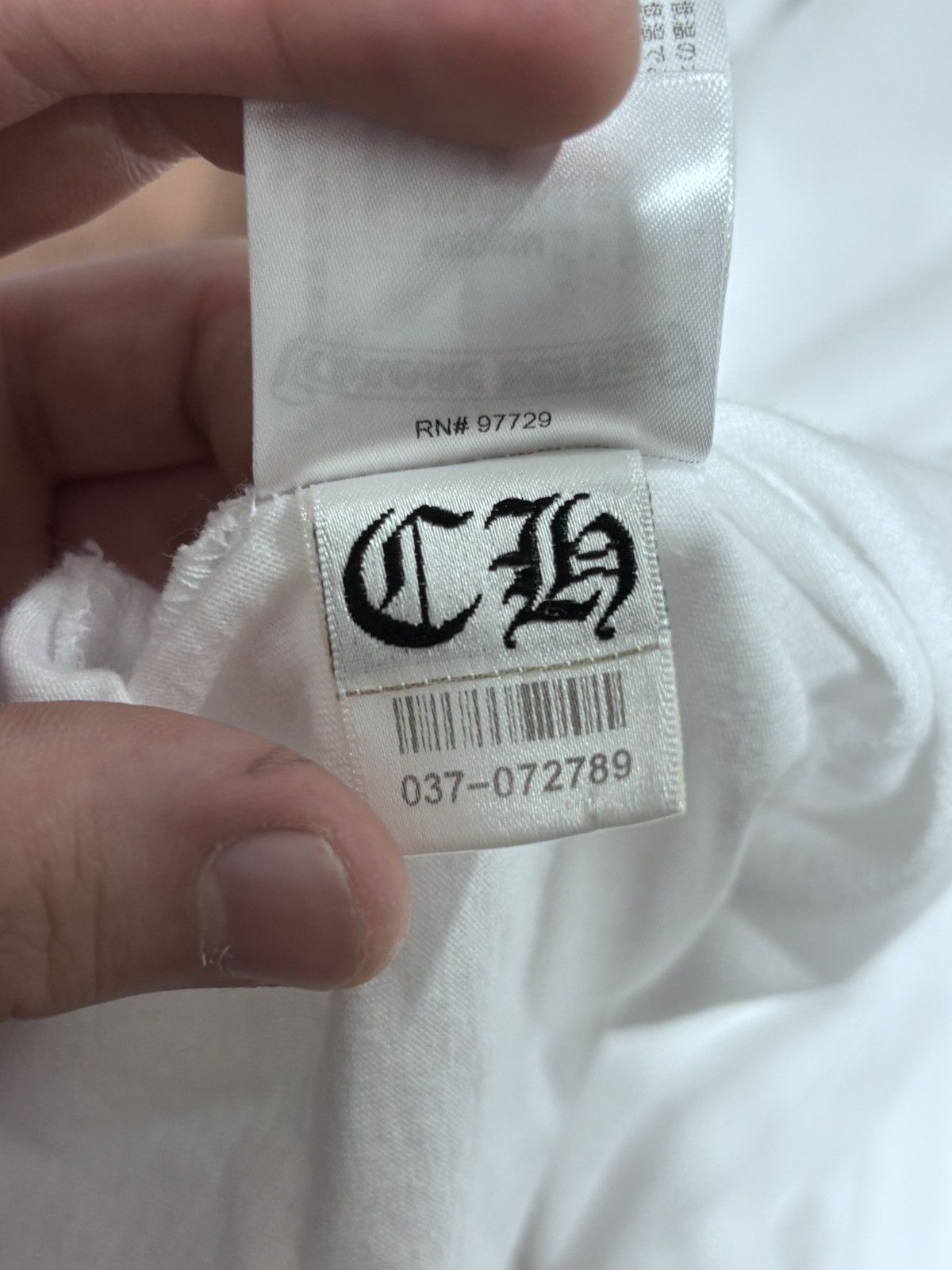 Chrome Hearts Chrome Hearts Scroll Logo White Tee Size US M / EU 48-50 / 2 - 12 Thumbnail