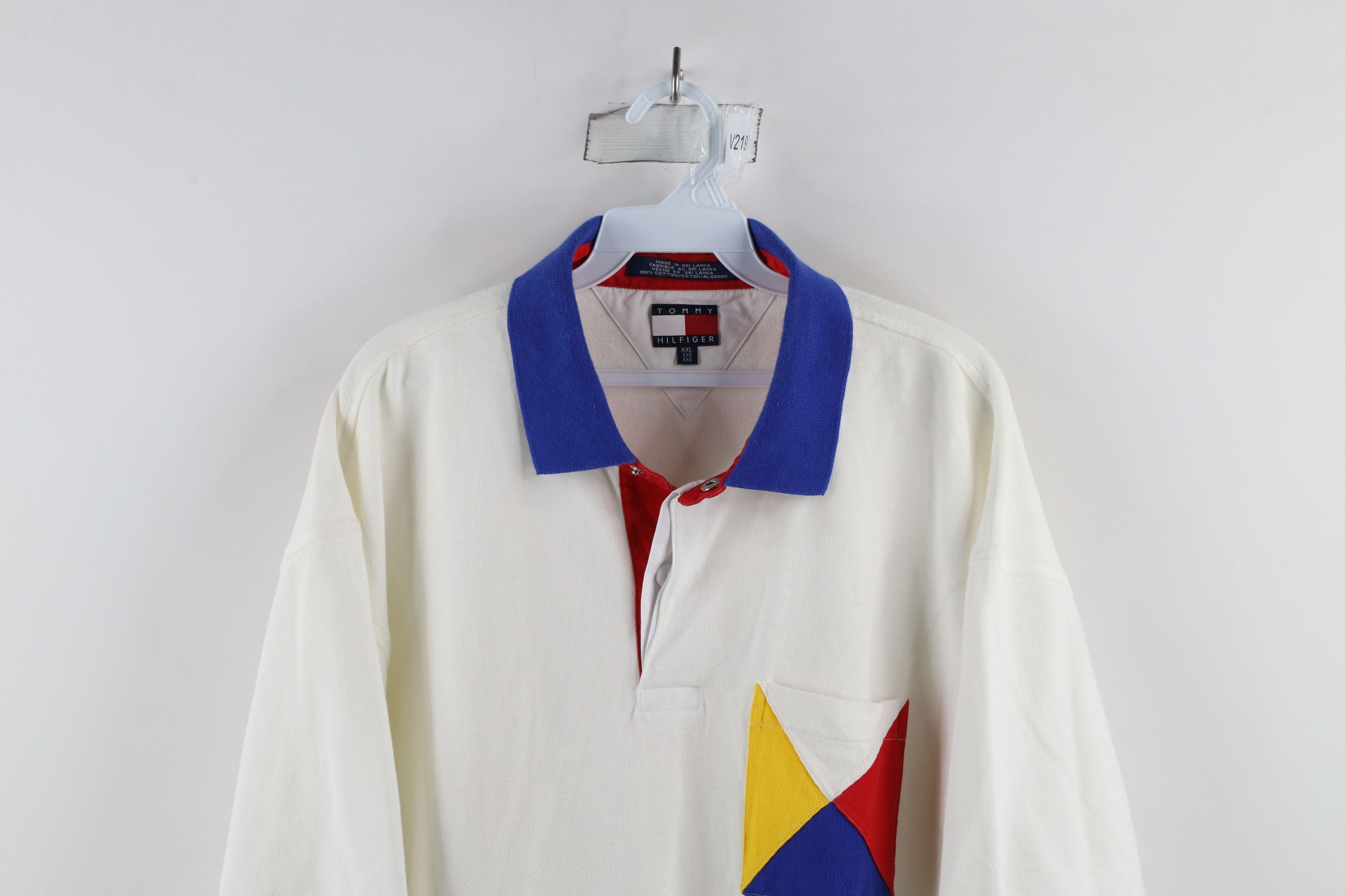 Tommy Hilfiger Vintage 90s Tommy Hilfiger Sailing Flag Collared Polo Shirt Size US XXL / EU 58 / 5 - 2 Thumbnail