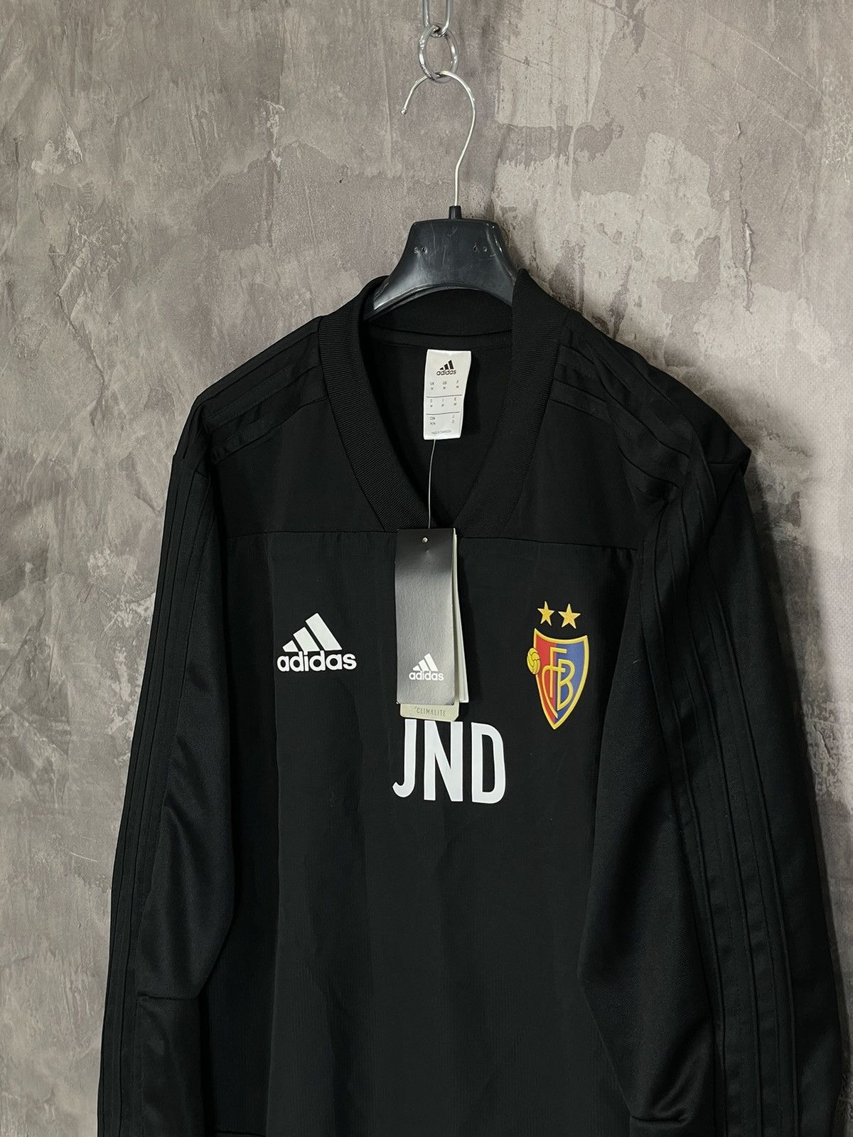 Adidas × Vintage Adidas 2018s Streetwear Basel Black New Soccer Jersey Long Size US M / EU 48-50 / 2 - 6 Thumbnail