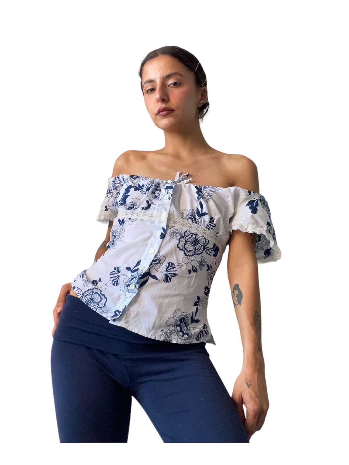 Vintage Y2k Adil isik blouse Size XS / US 0-2 / IT 36-38 - 1 Thumbnail