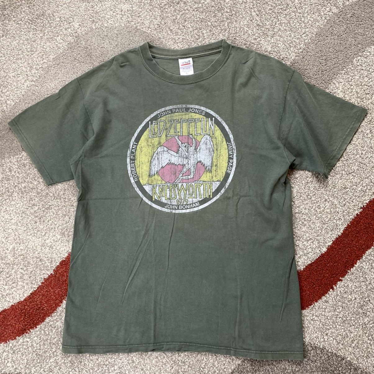 Anvil Vintage 2006 Led Zeppelin Knebworth 1979 Circle T-Shirt. Size US L / EU 52-54 / 3 - 2 Thumbnail