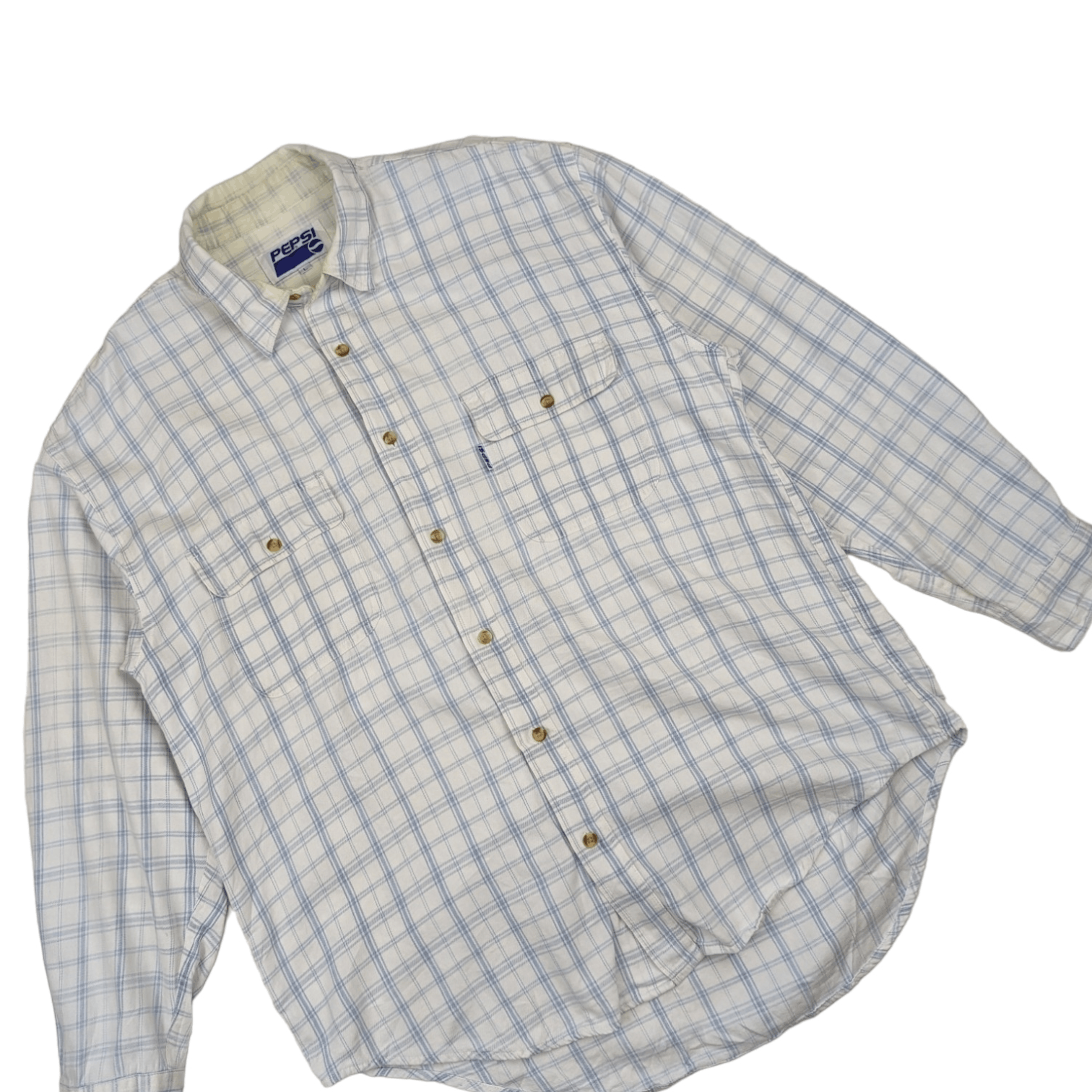 Pepsi Vintage PEPSI Check Button Up Shirt Flannel Cowboy Style Size US L / EU 52-54 / 3 - 2 Thumbnail