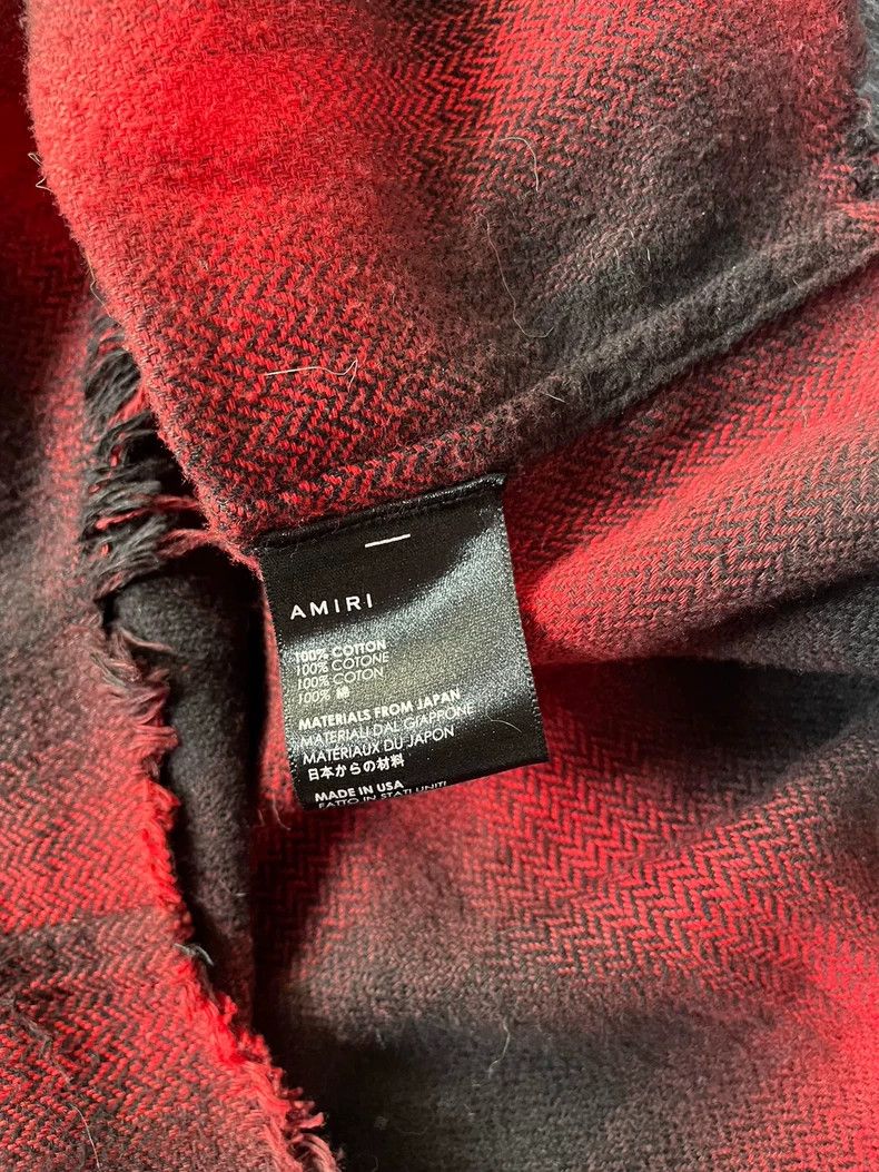 Amiri amiri Flannel shirt with black and red stripes shirt 2506-N Size US XL / EU 56 / 4 - 5 Thumbnail