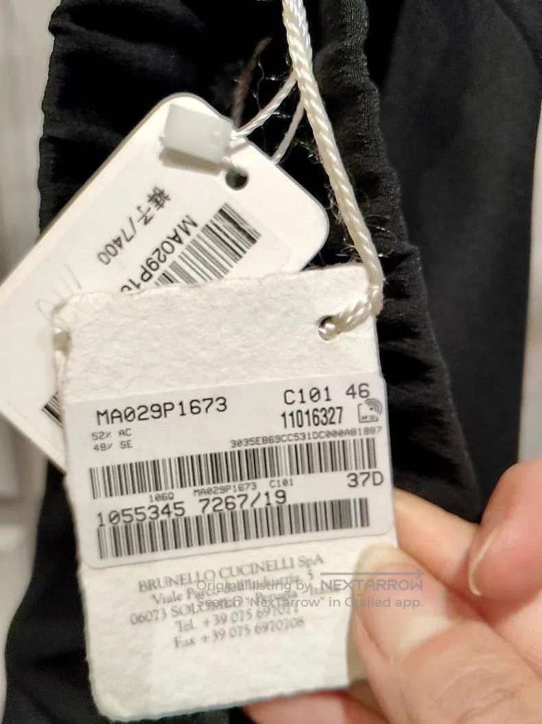 Brunello Cucinelli Brunello Cucinelli Black Silk-Cotton Casual Pants. Size US 30 / EU 46 - 3 Thumbnail
