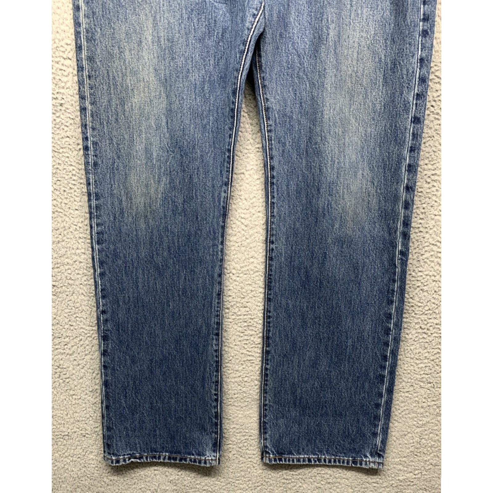 Levi's Levi’s 501 Jeans Men’s 40X33 Blue Dark Wash Button Fly Straight Leg - Mens, Jeans, 40x33, Levi's, Denim, Regular, Big & Tall Size US 40 / EU 56 - 3 Thumbnail