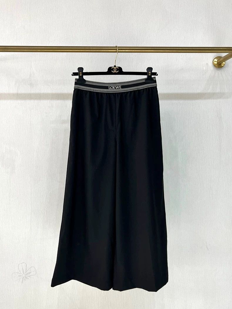 Loewe Loewe 24SS Logo Waist Wide-Leg Skirt Pants - dmc Size US 30 / EU 46 - 1 Thumbnail