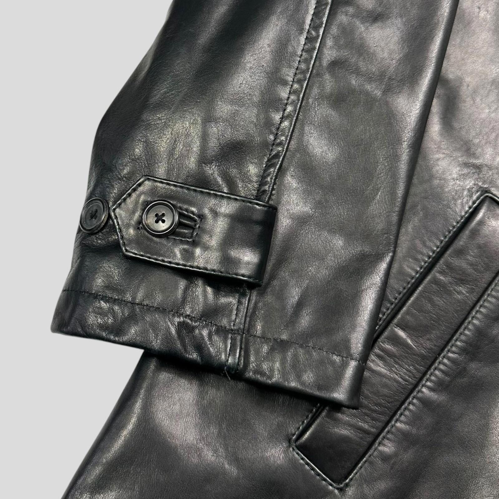 Prada Prada Milano AW98 Gloss Leather & Wool Matrix Trench Coat L Size US L / EU 52-54 / 3 - 5 Thumbnail