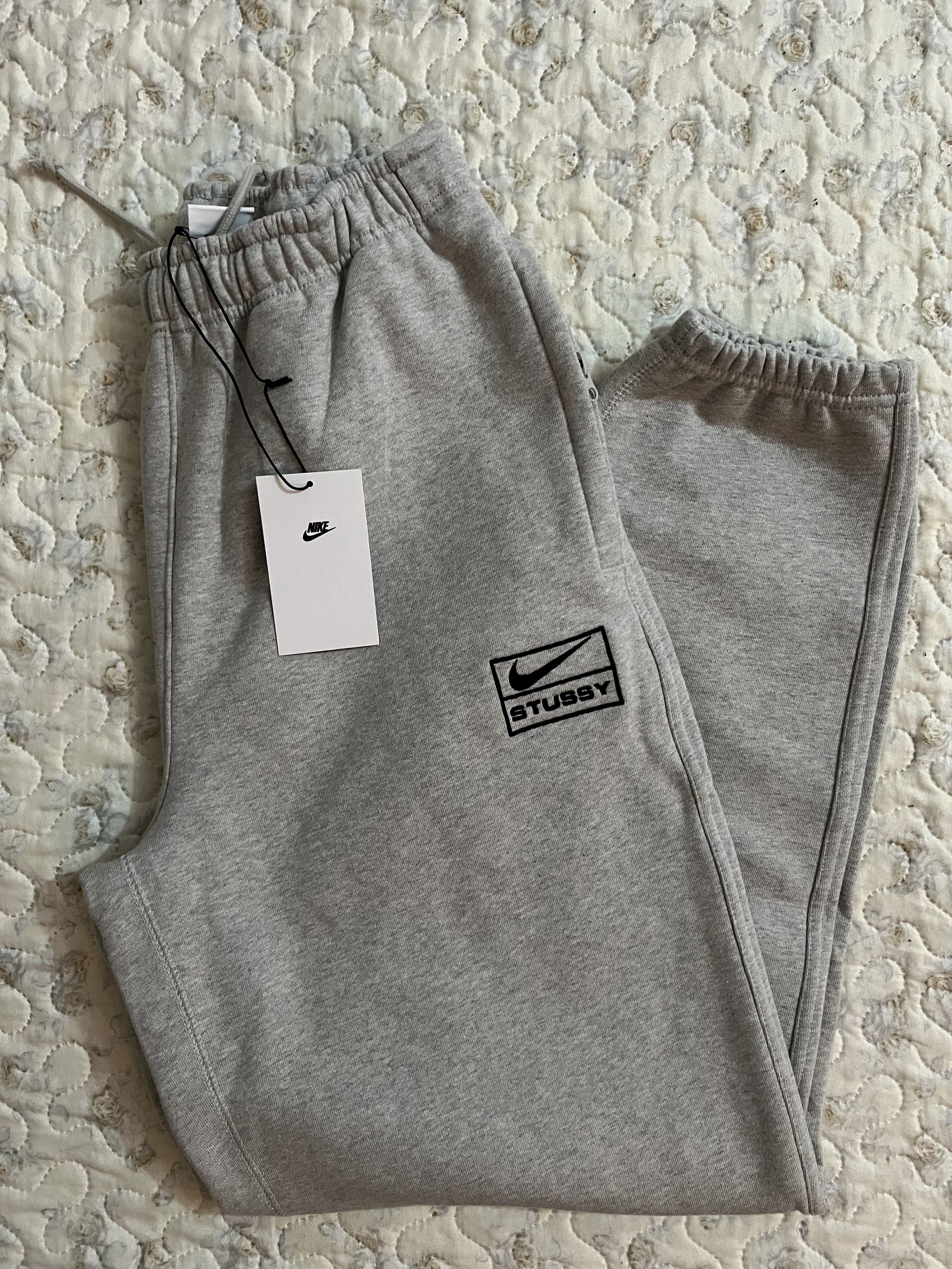Stussy x Nike Fleece Pants Grey Mサイズ