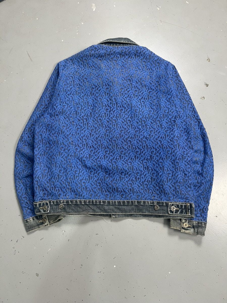 Designer Vintage custom flower rework denim jacket Size US S / EU 44-46 / 1 - 5 Thumbnail