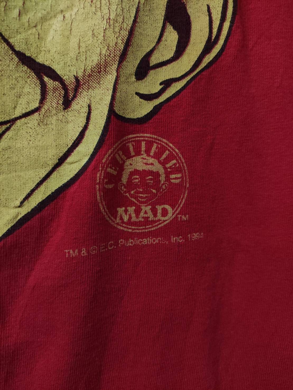 POP MAGAZINE Vtg 90's Mad Magazine Alfred E Neuman Ohio State USA T-Shirt Size US M / EU 48-50 / 2 - 5 Thumbnail