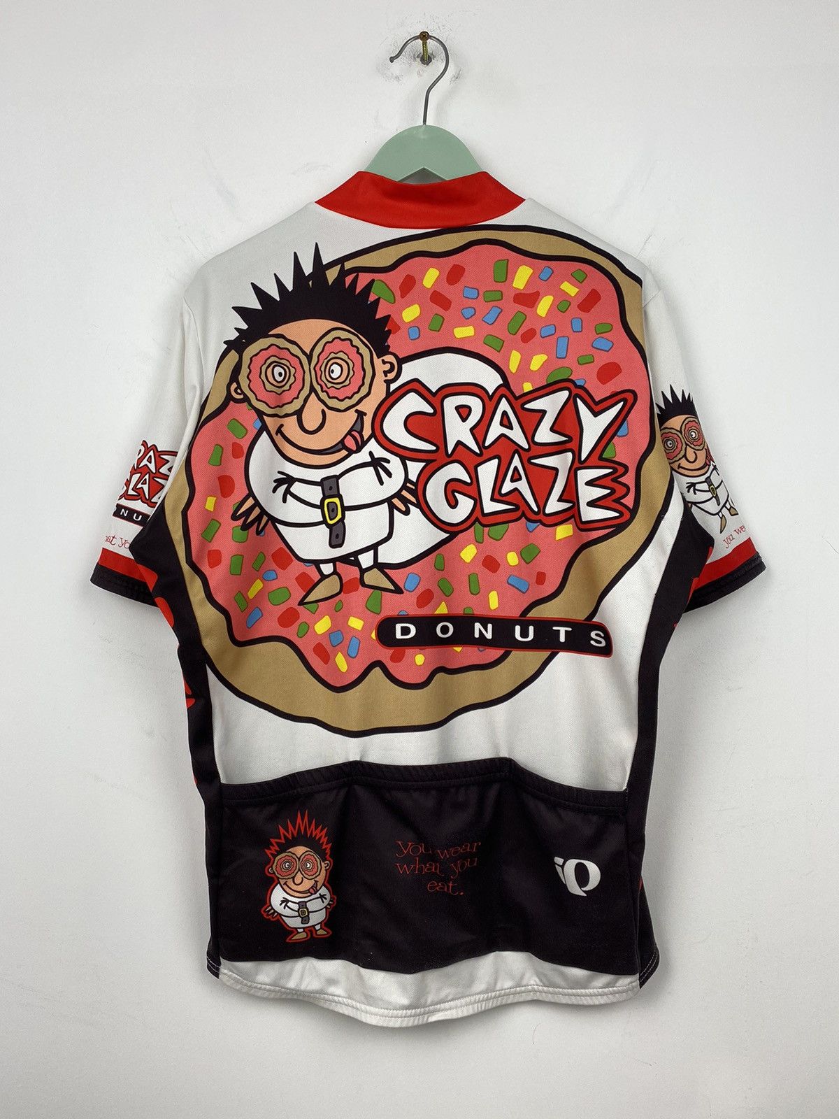 Bicycle Pearl Izumi Crazy Glaze Donuts 2003 Cycling Jersey SMS Y2K Size US L / EU 52-54 / 3 - 12 Thumbnail