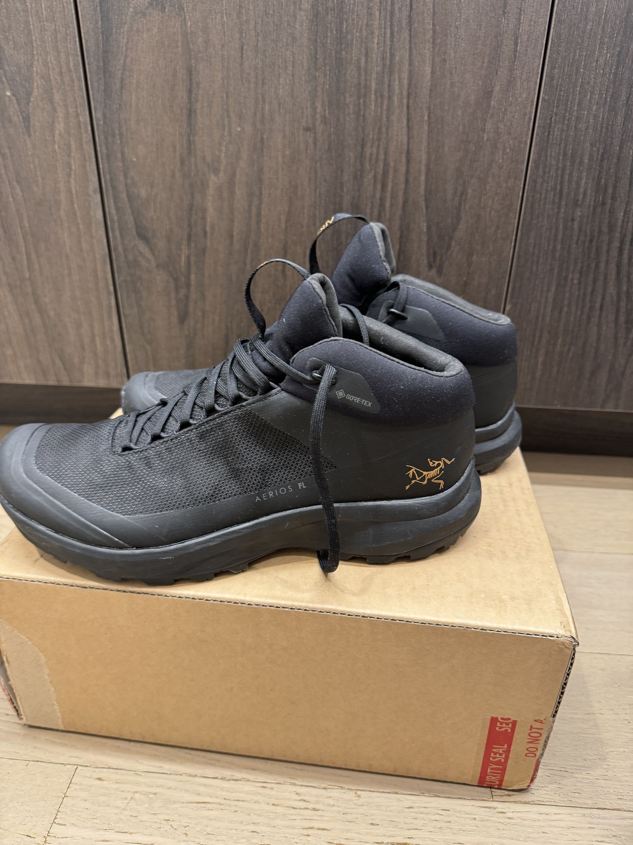image of Arcteryx Aerios Fl 2 Mid Gtx Sz9 Shoes in Black, Men's