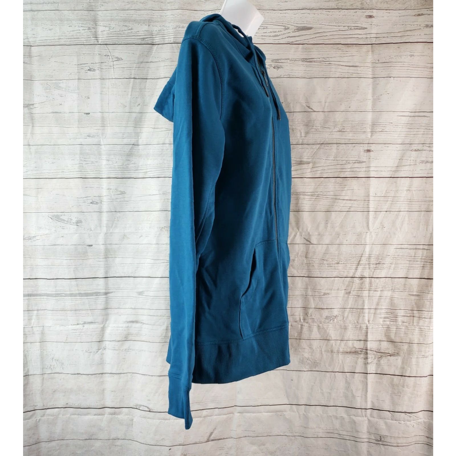 Vintage Ably Womens Full Zip Hoodie 2XL Blue Cotton Long Sleeve Regular Size Mens Women? Size XXL / US 16-18 / IT 52-54 - 3 Thumbnail