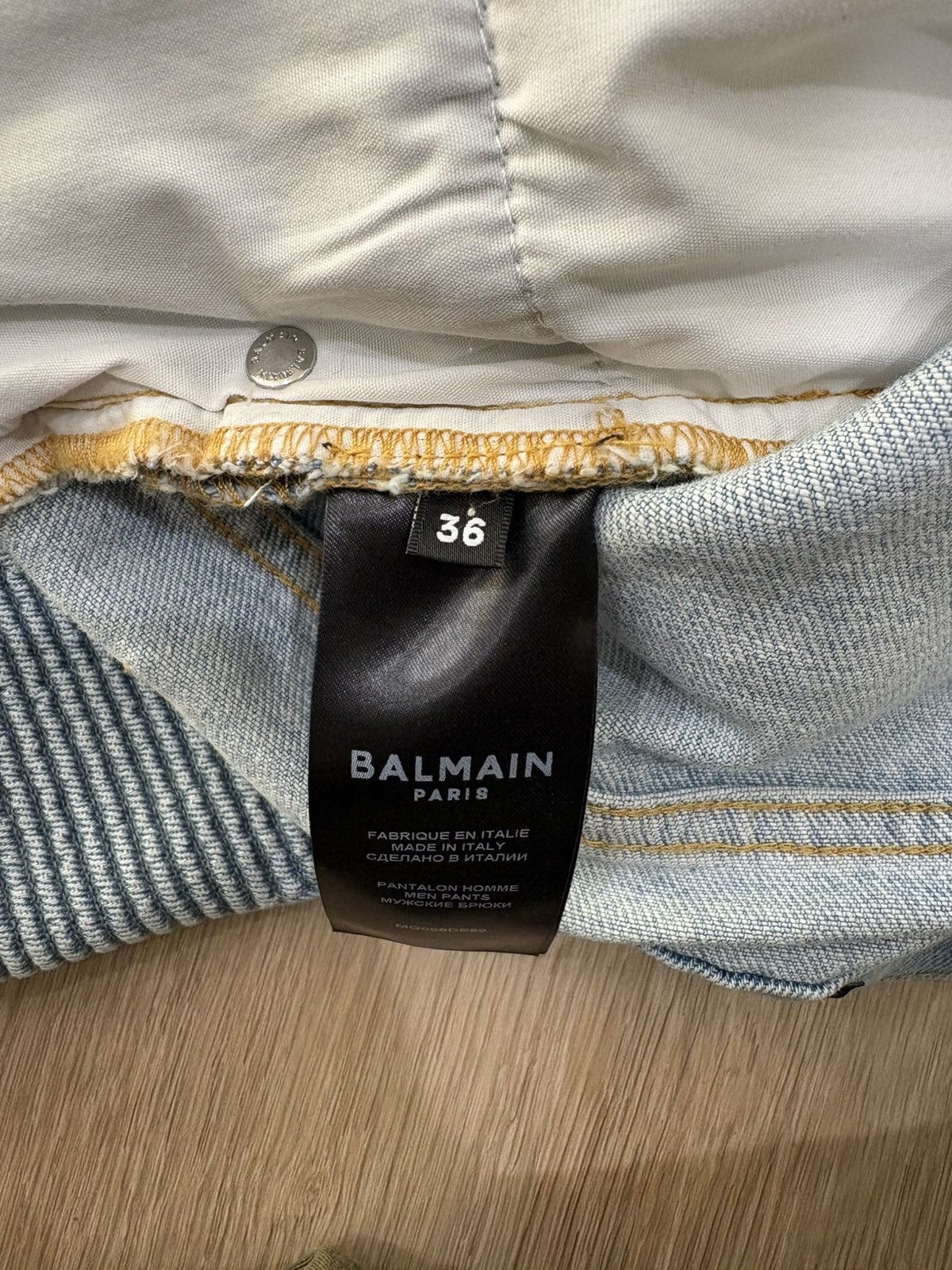 Balmain Balmain Blue denim Size US 36 / EU 52 - 8 Thumbnail