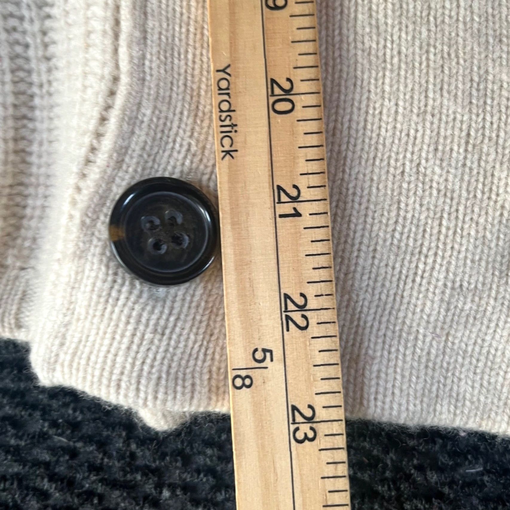 Gap Gap Womens Cardigan Sweater Wool Blend Double Breasted Shawl Collar Ivory Small S Size S / US 4 / IT 40 - 7 Thumbnail