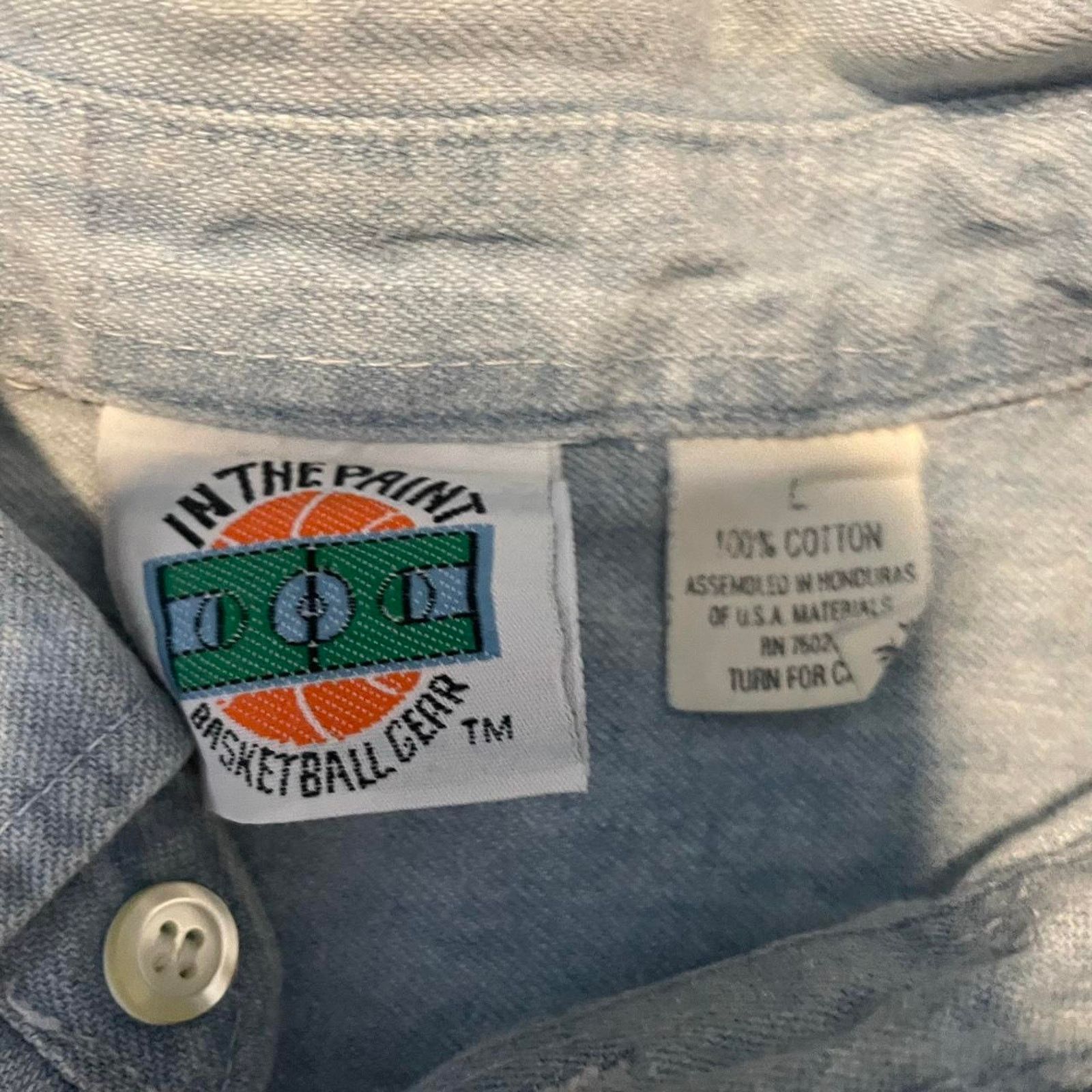 Lee 90s phoenix suns embroidered lee denim button up Size US L / EU 52-54 / 3 - 5 Thumbnail