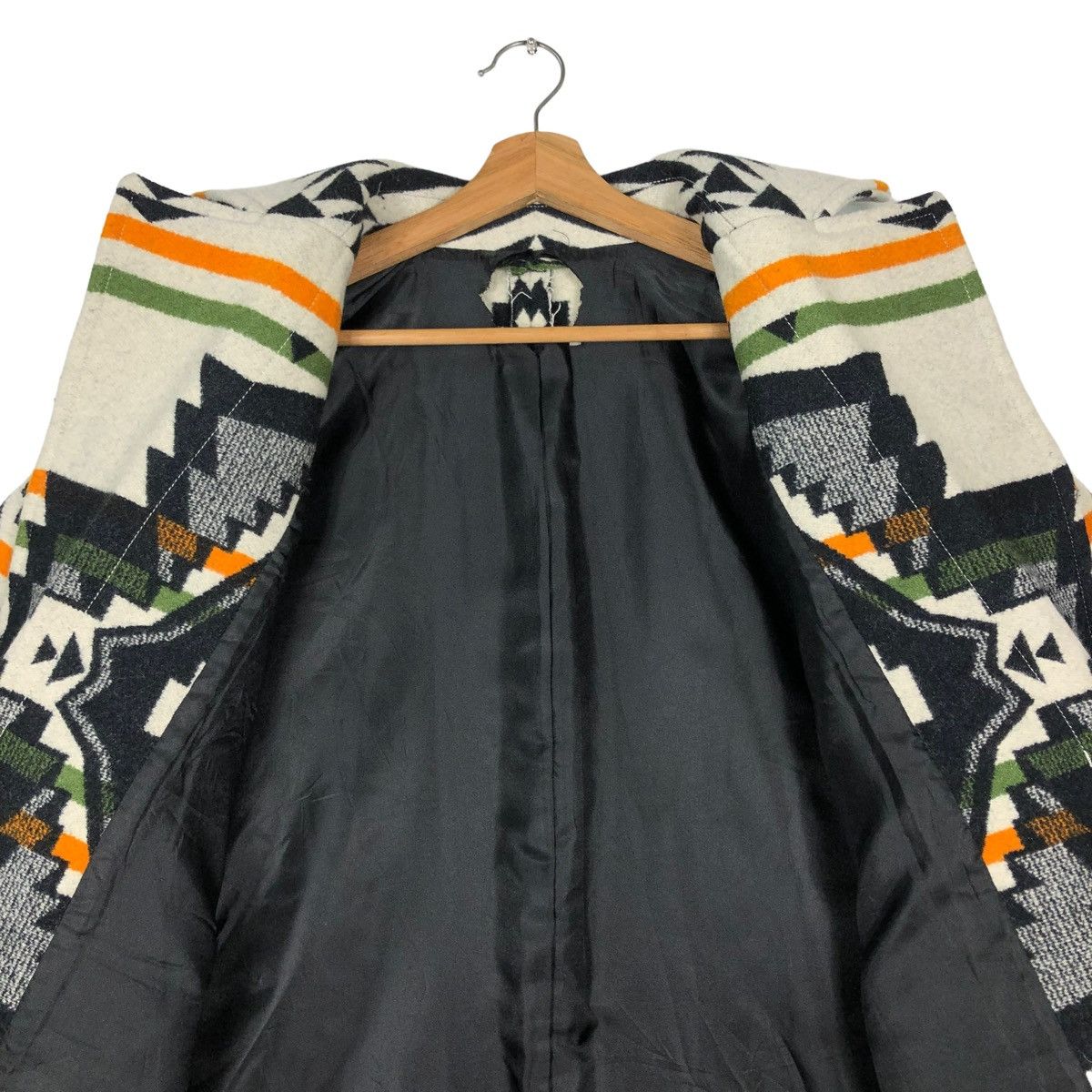Japanese Brand × Vintage 🔥VINTAGE NAVAJO NATIVE AZTEC WOOL JACKET DOUBLE BREAST Size US M / EU 48-50 / 2 - 14 Thumbnail