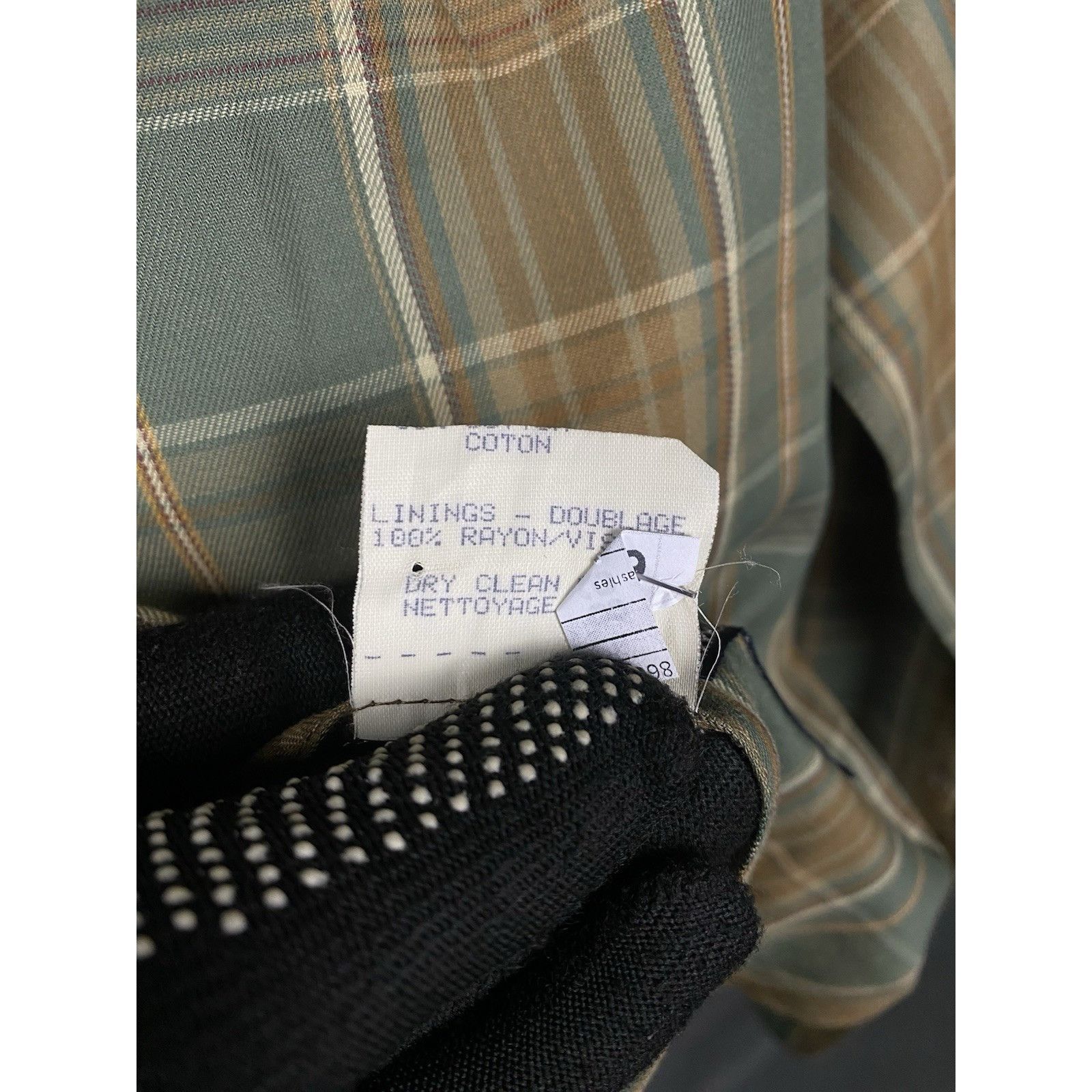 Burberry Burberry Vintage Old Money Women's Green Checked Blazer Jack Size L / US 10 / IT 46 - 12 Thumbnail