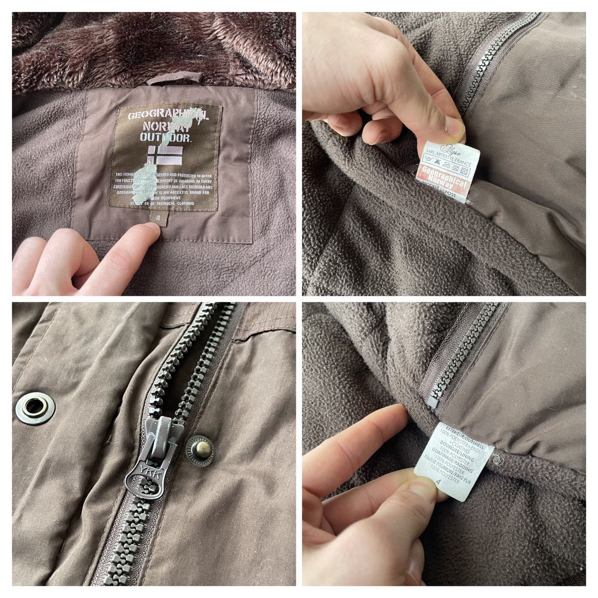 If Six Was Nine Vintage Fur Multi Pocket Bomber Jacket LGB Style Size US L / EU 52-54 / 3 - 18 Thumbnail