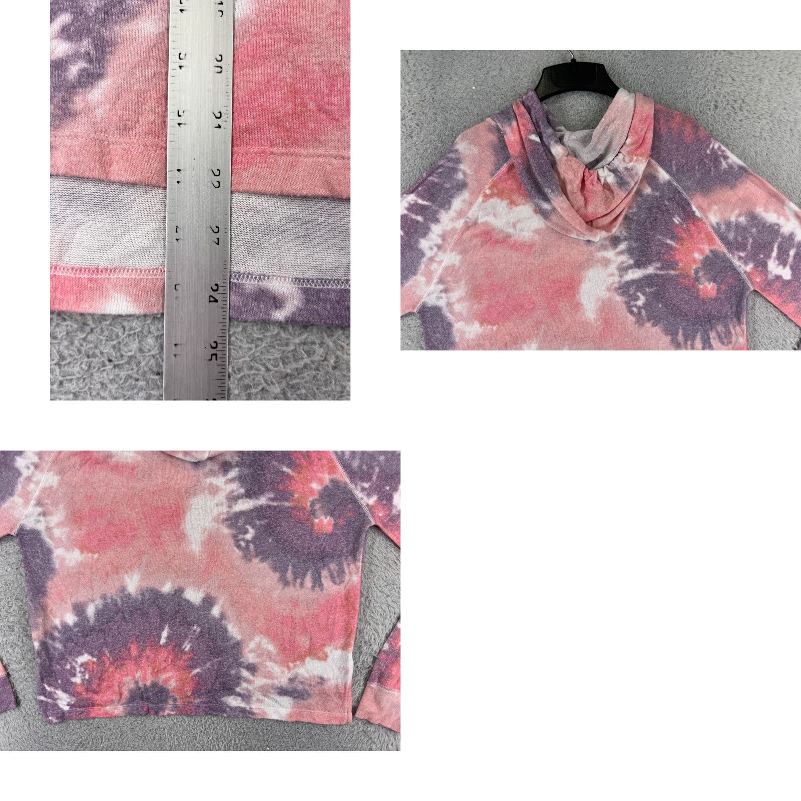 Victoria's Secret Victoria's Secret PINK Hoodie Women Small Pink Purple Tie Dye Pullover Hooded Jacket Zipper VSUS Visco se Size S / US 4 / IT 40 - 9 Thumbnail